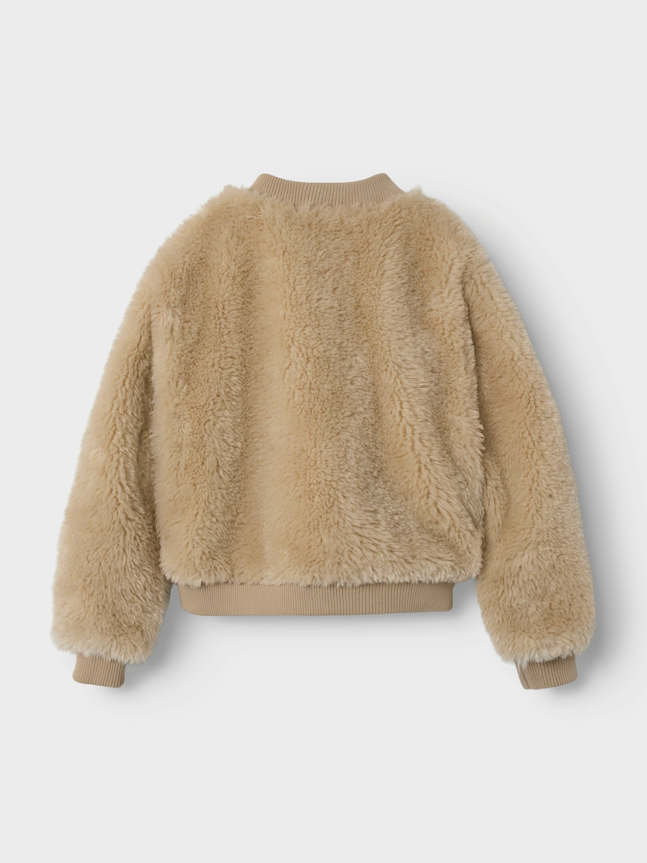 Beige jas in teddy Name It