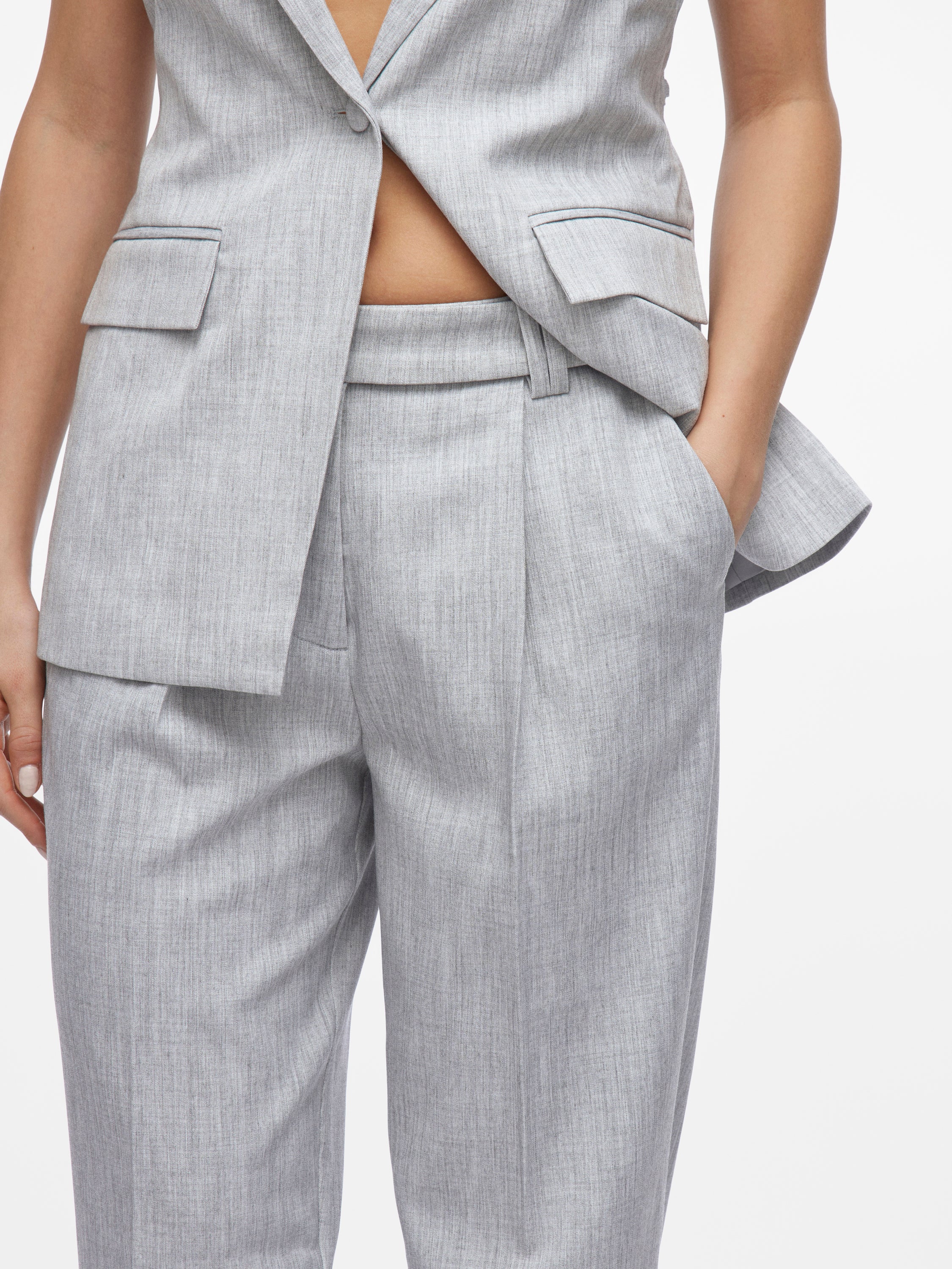 Grijskleurige geklede broek Visala Vila