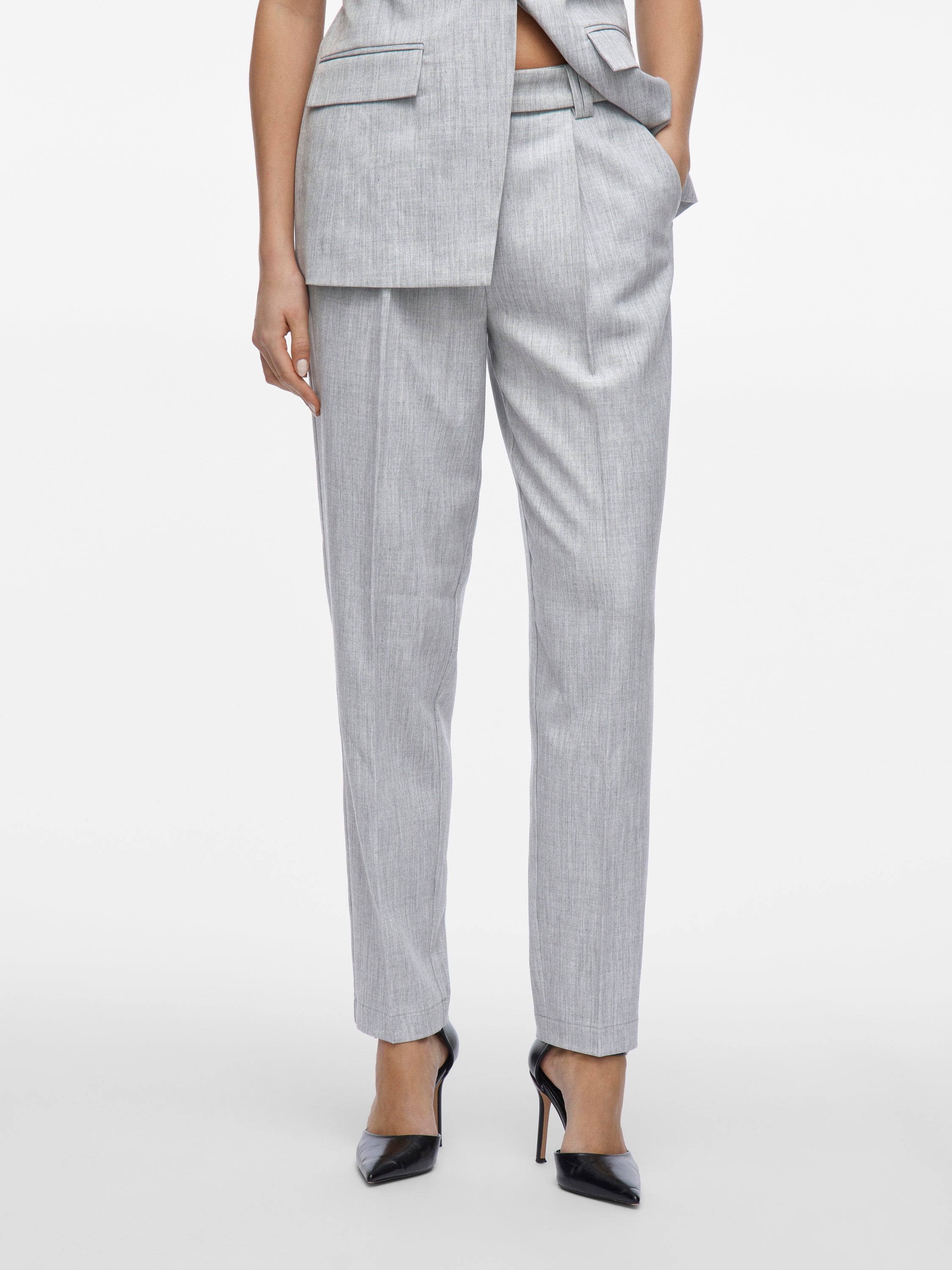 Grijskleurige geklede broek Visala Vila