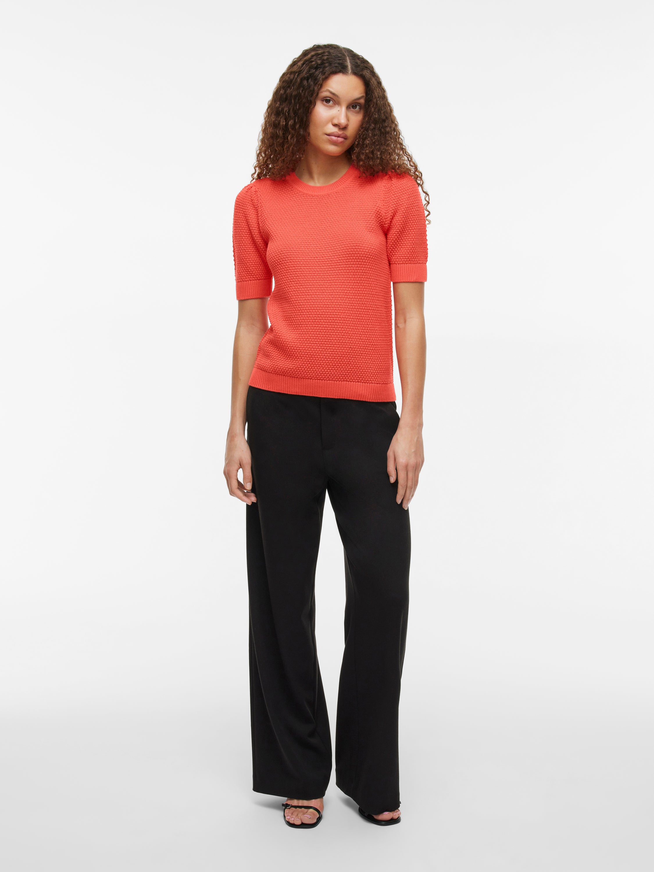 Pull en coton couleur corail Vidalo Vila