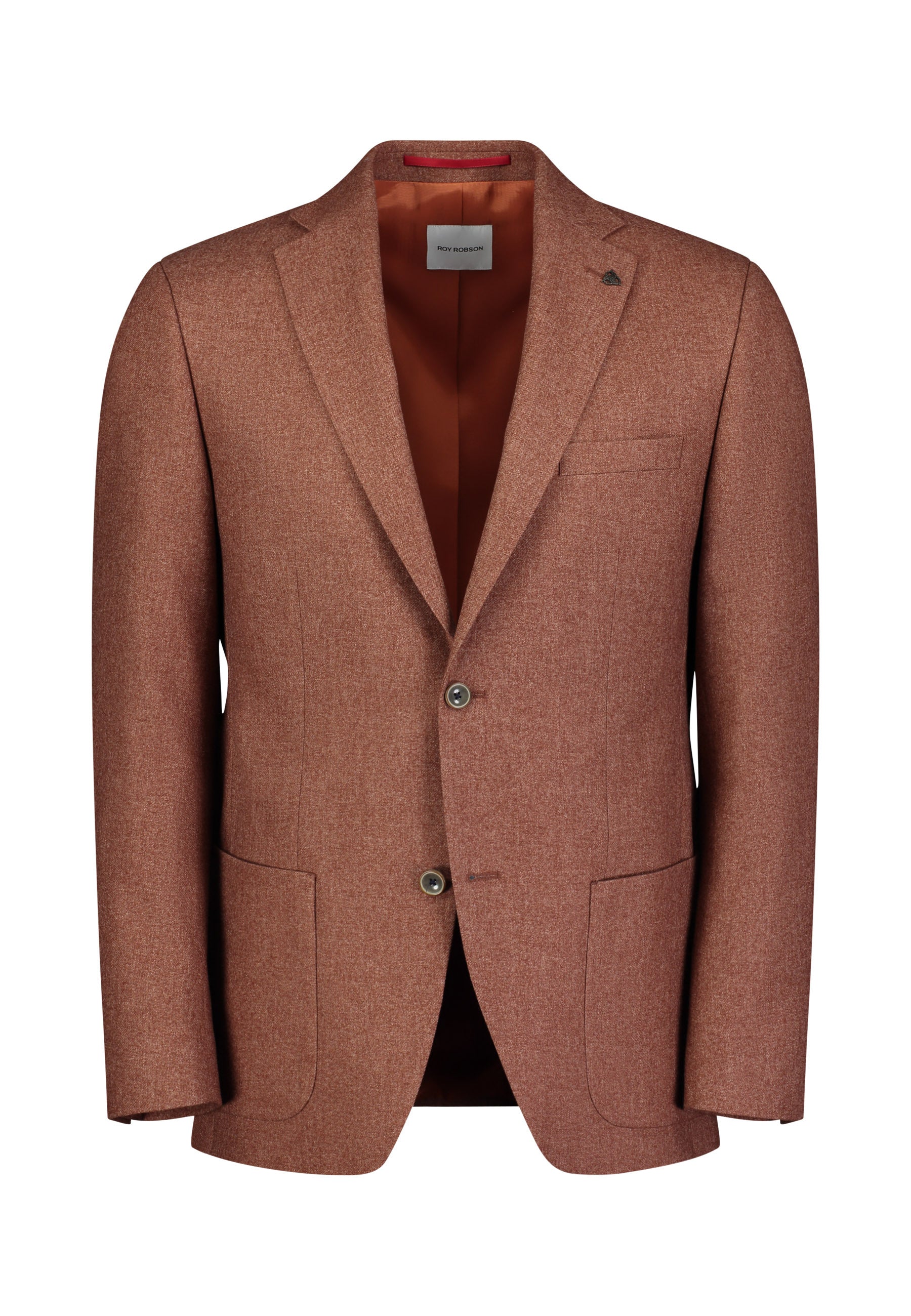 Rode blazer met bruine knoopsluiting Sakkos Roy Robson