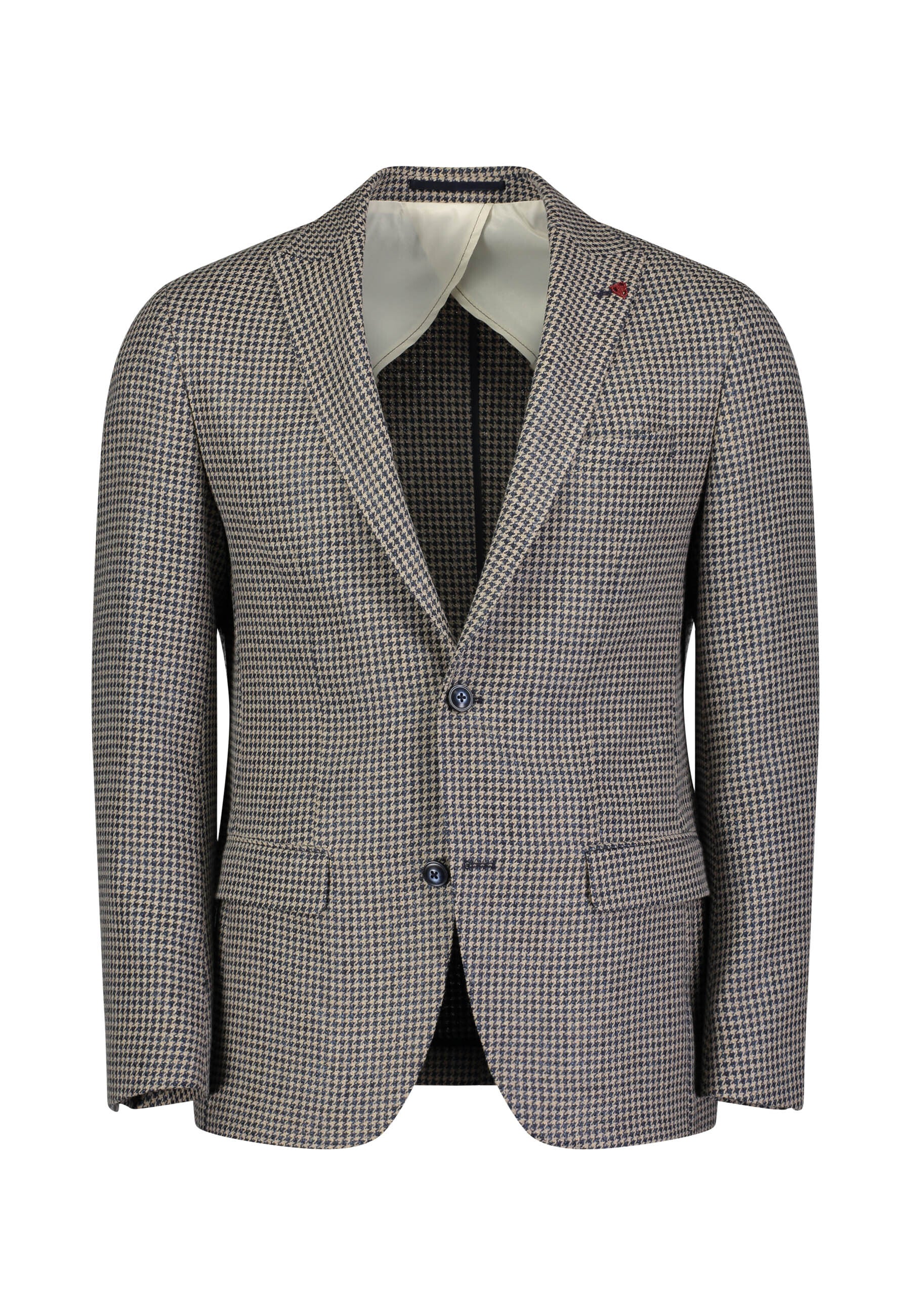 Multicolor blazer met blauw ruit patroon slim fit  Roy Robson