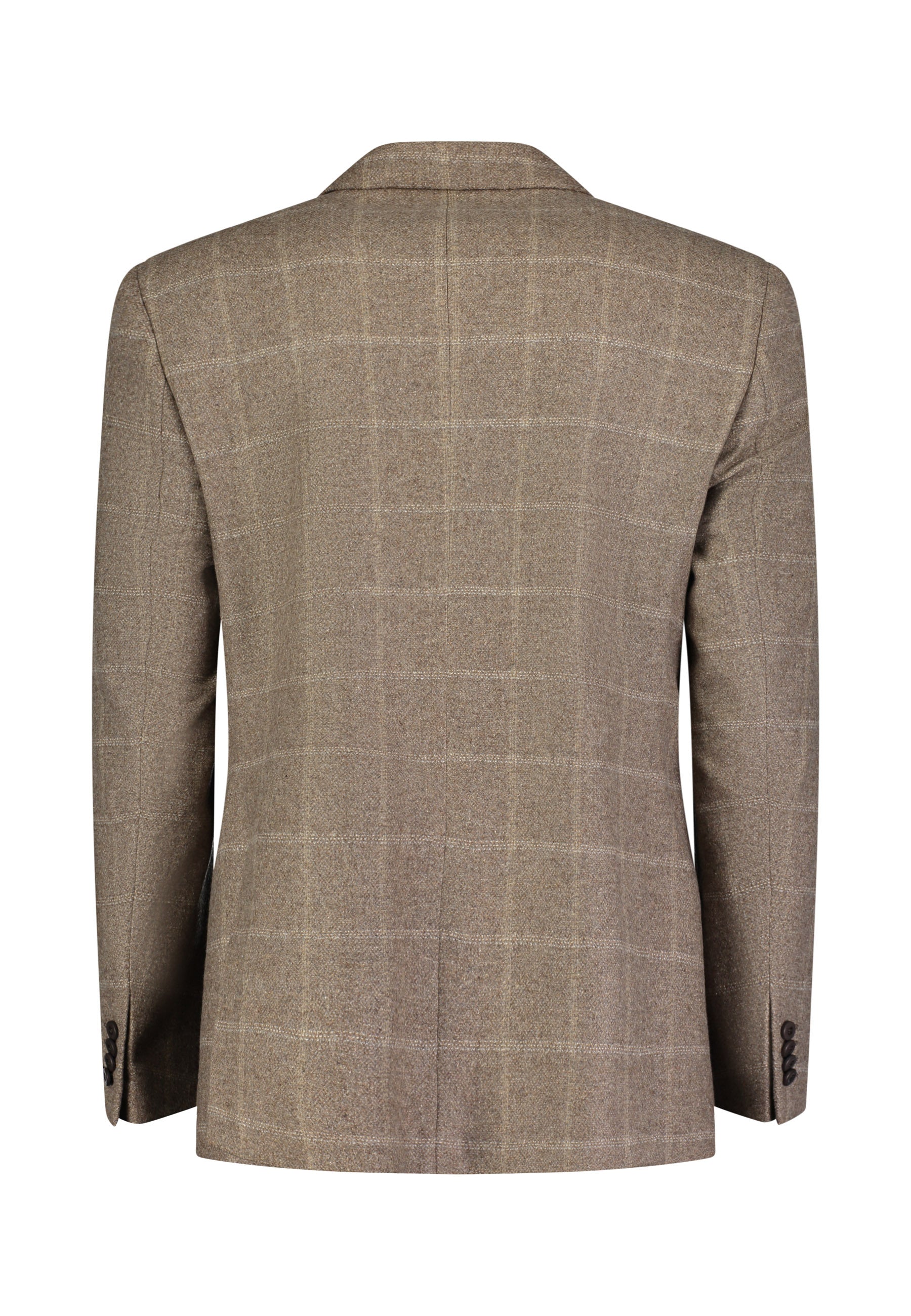 Bruine blazer met ruitmotief Sakkos Roy Robson