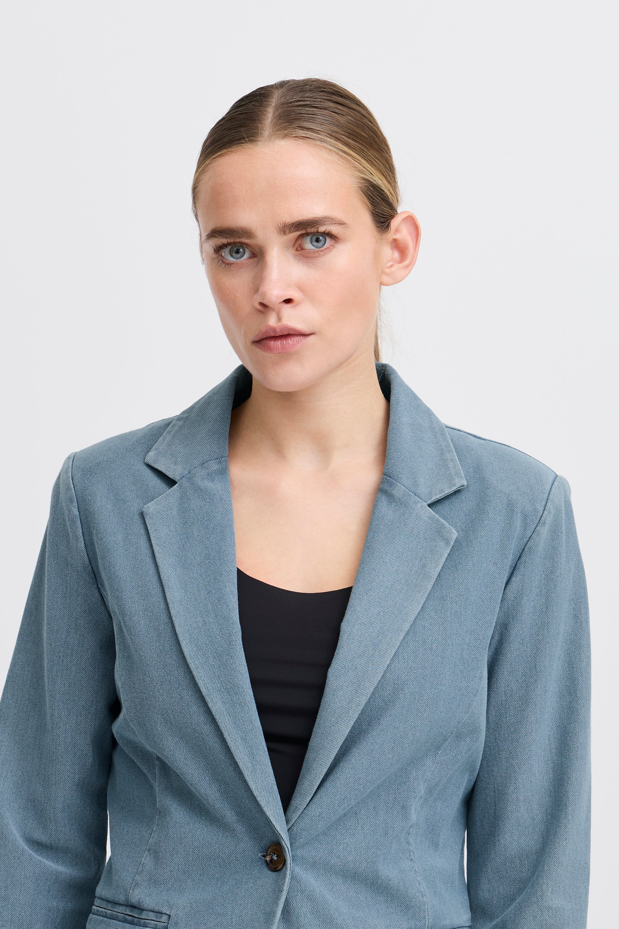 Jeansblauwe blazer Kate Ichi