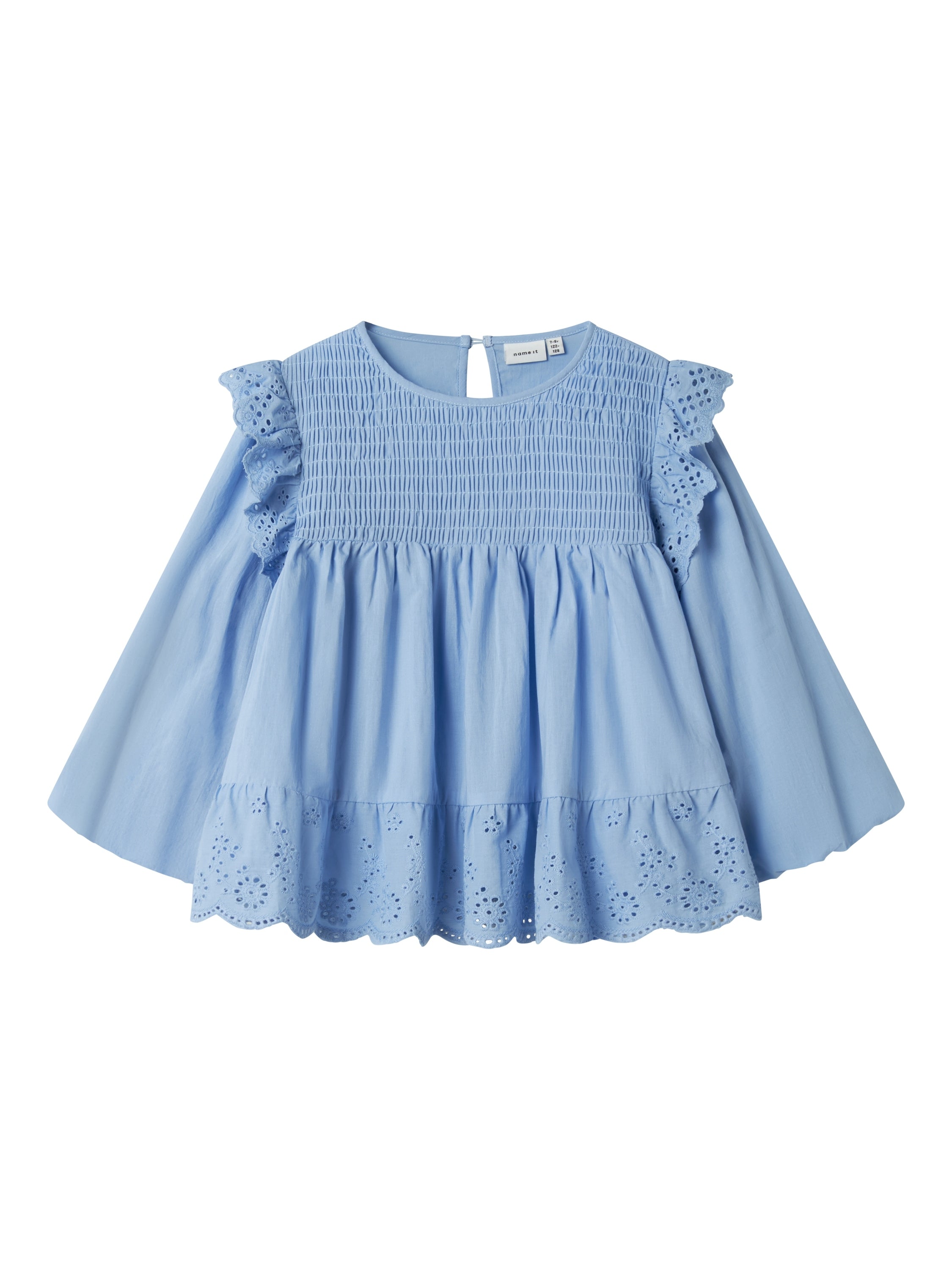 T-shirt en dentelle bleu clair - Nommez-le