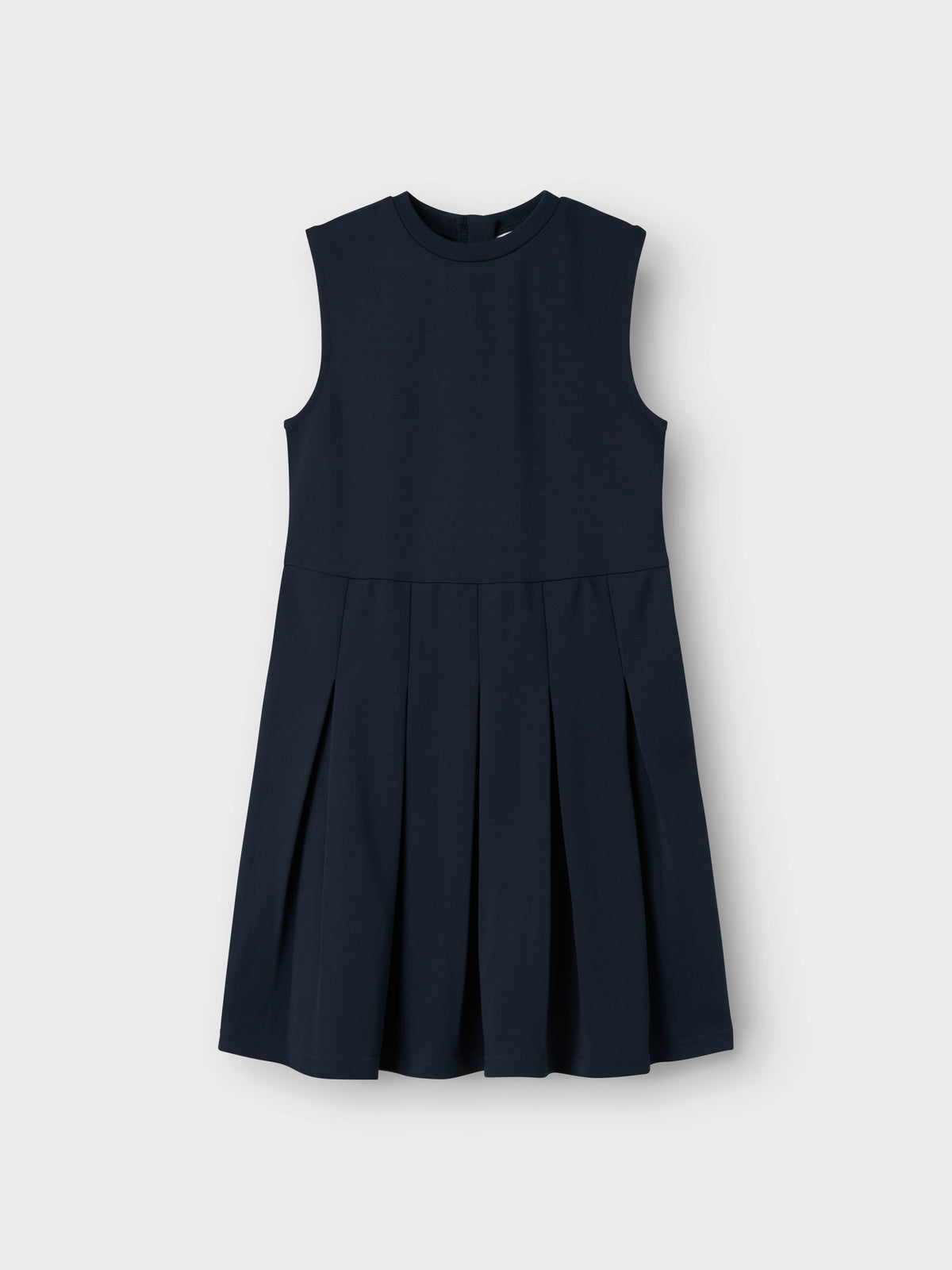 Donkerblauw kleed zonder mouwen met plooirok Name It