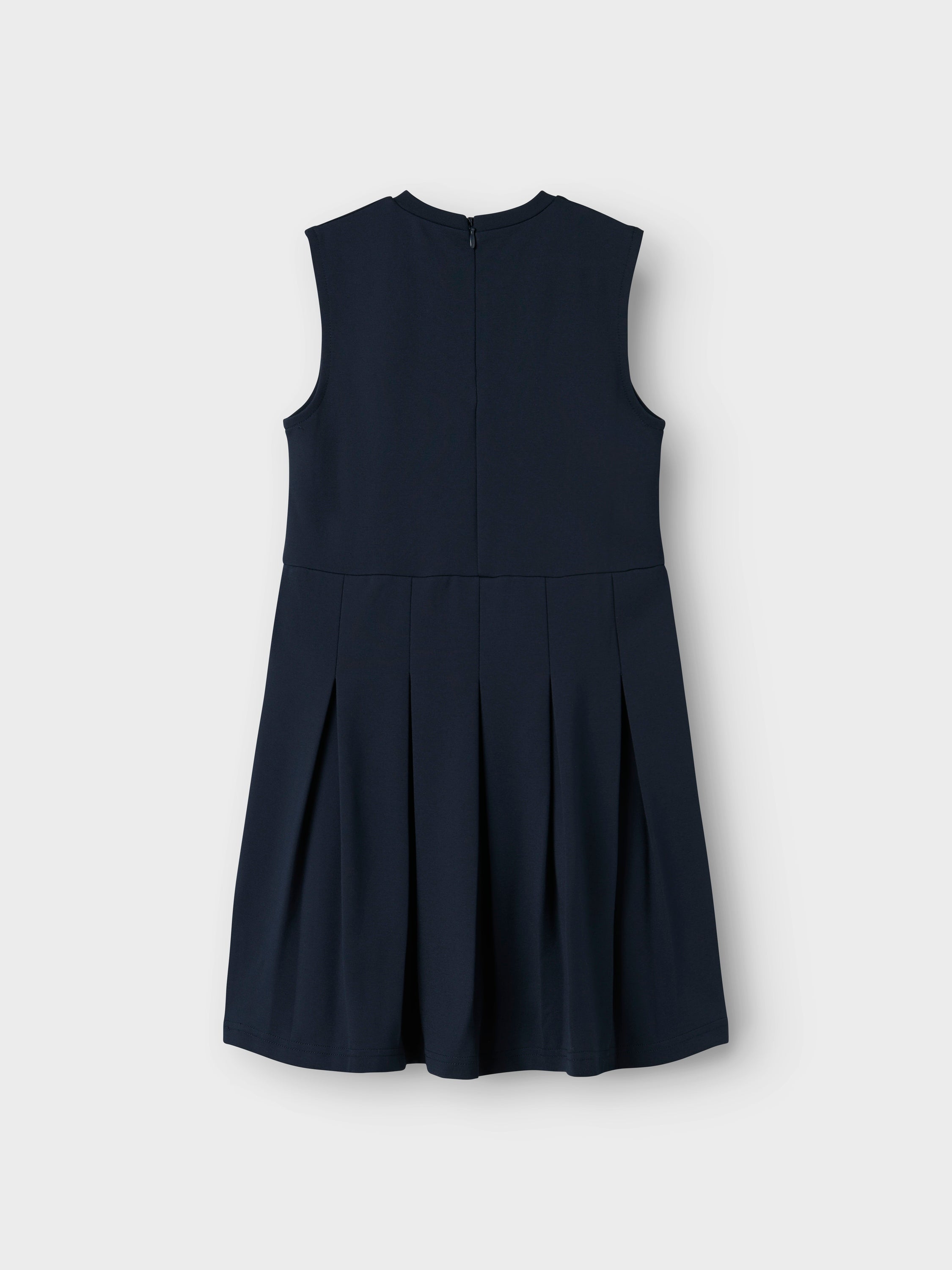 Donkerblauw kleed zonder mouwen met plooirok Name It