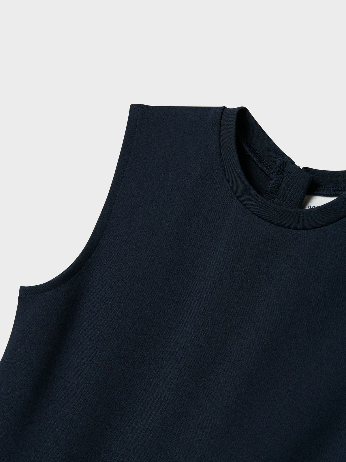 Donkerblauw kleed zonder mouwen met plooirok Name It
