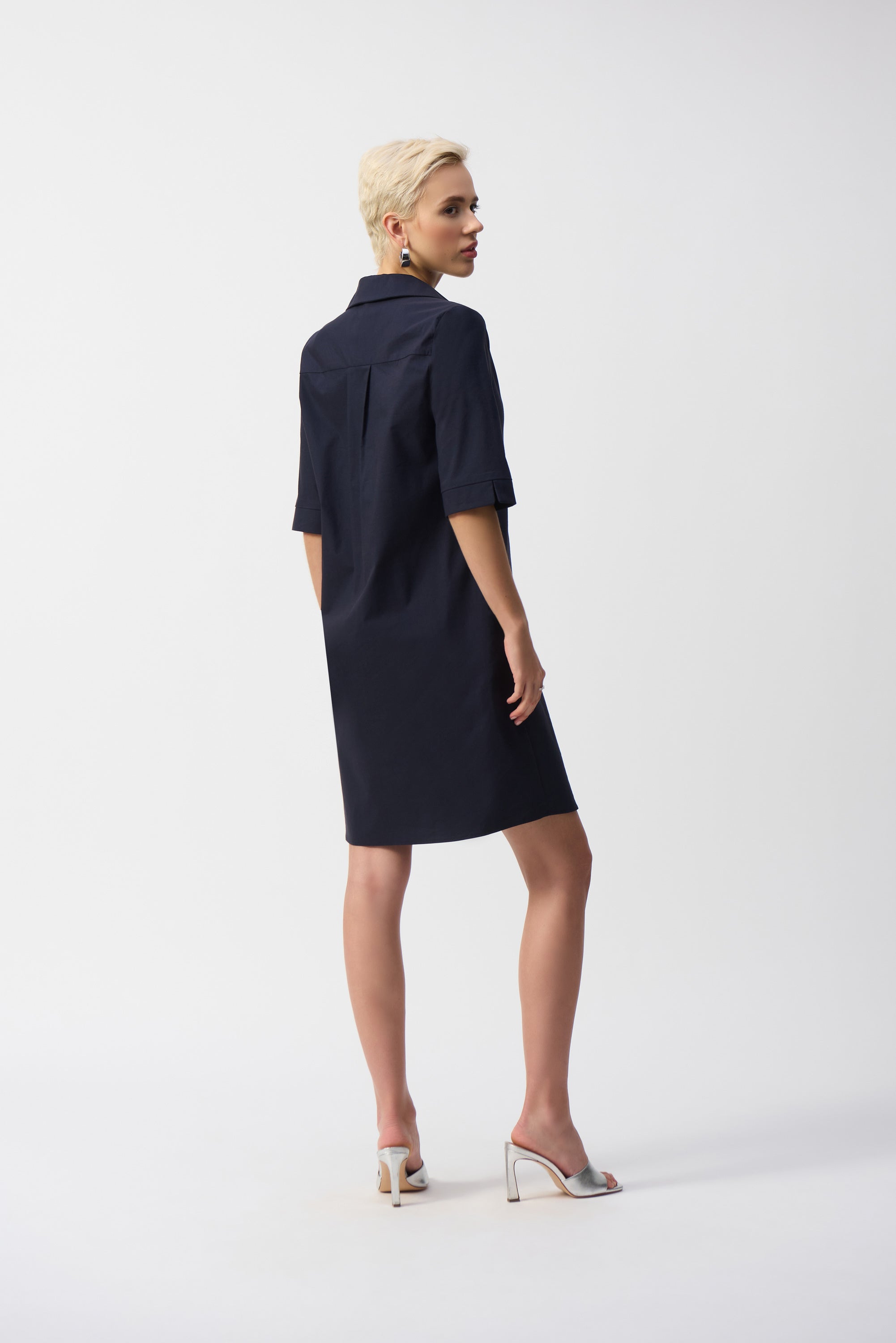 Donkerblauwe jurk met stretch Joseph Ribkoff