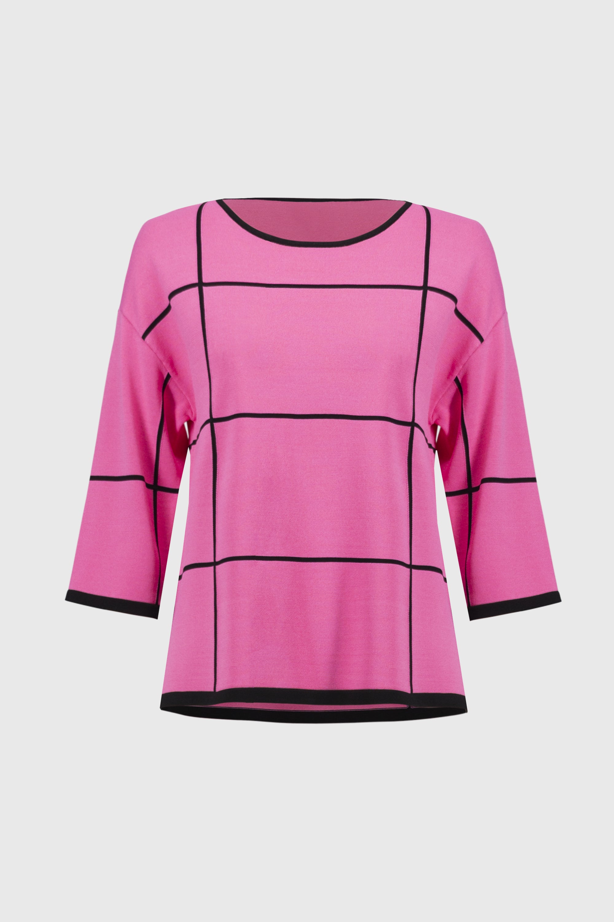 Pull rose fluo à rayures noires Jozeph Ribkoff
