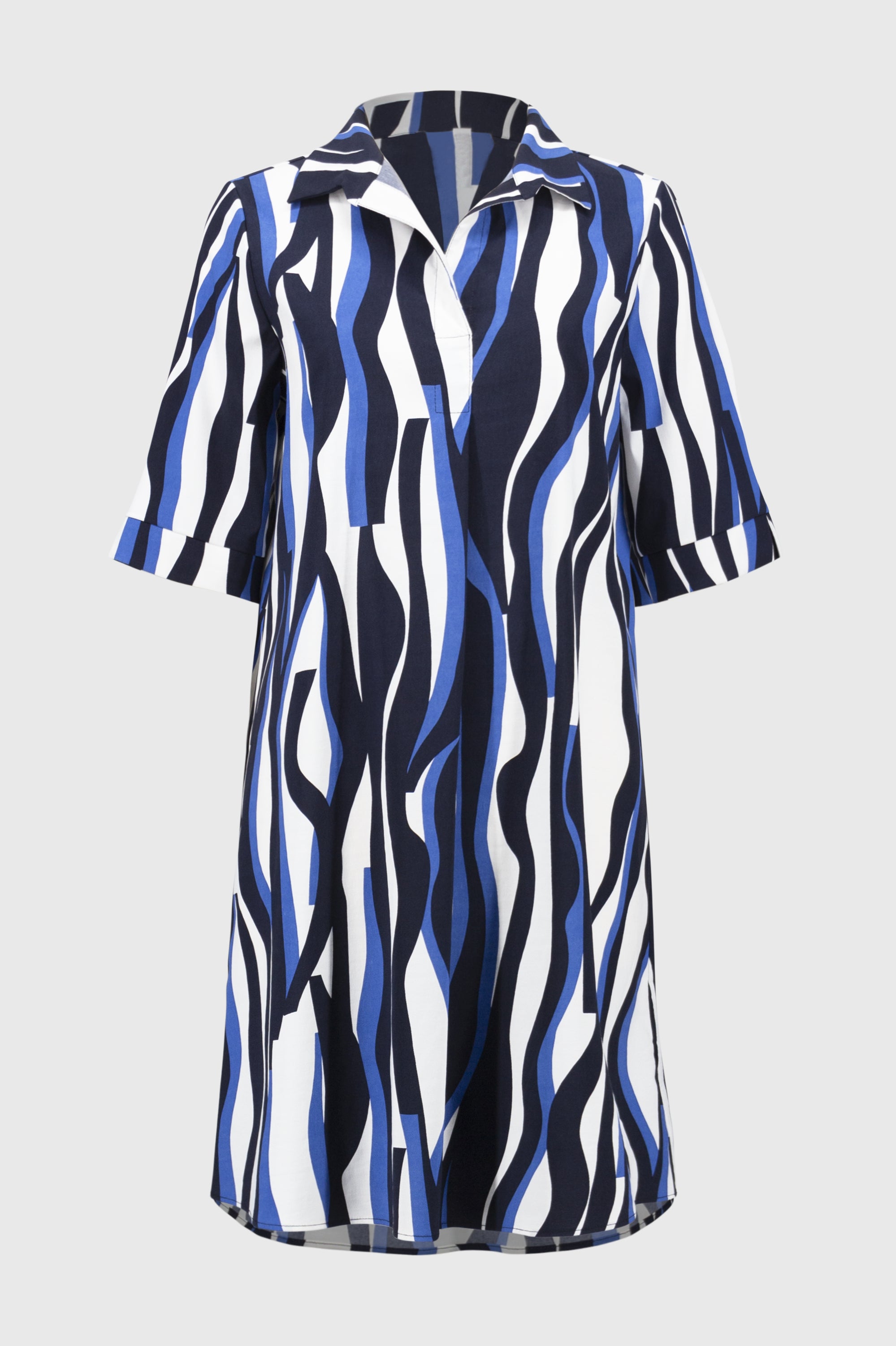Robe noire, blanche et cobalt Joseph Ribkoff