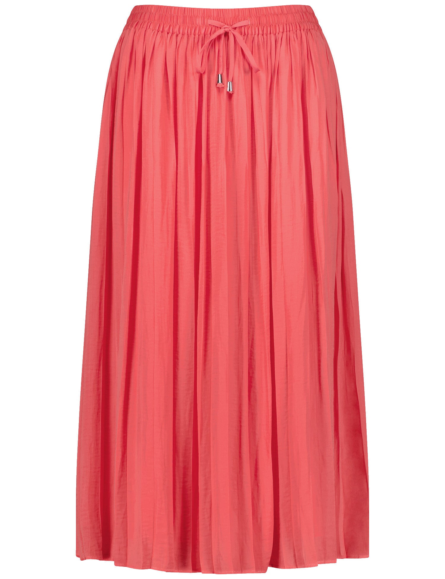 Jupe plissée rouge fluide avec élastique Gerry Weber