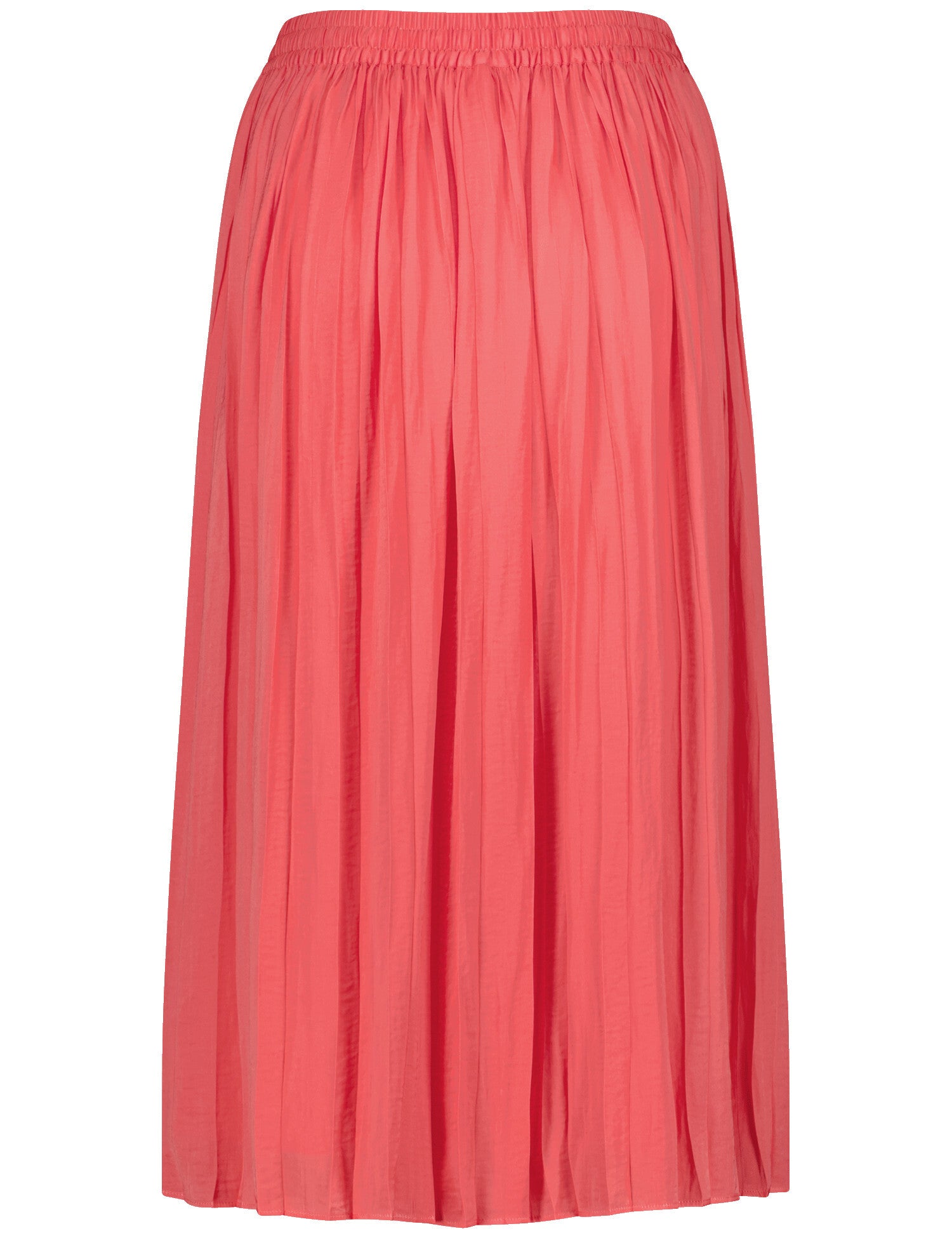 Jupe plissée rouge fluide avec élastique Gerry Weber