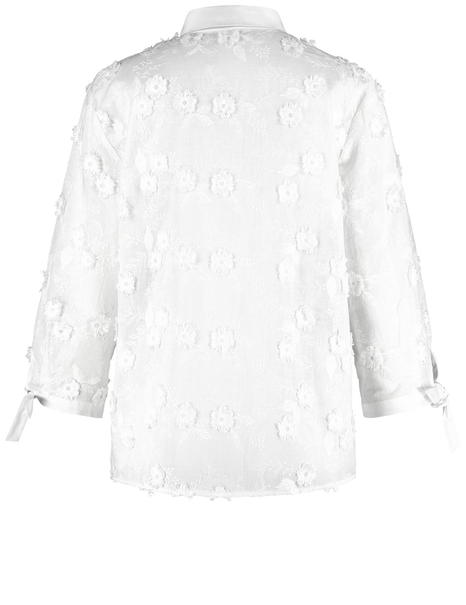 Witte bloes met geborduurde bloemendetails Gerry Weber