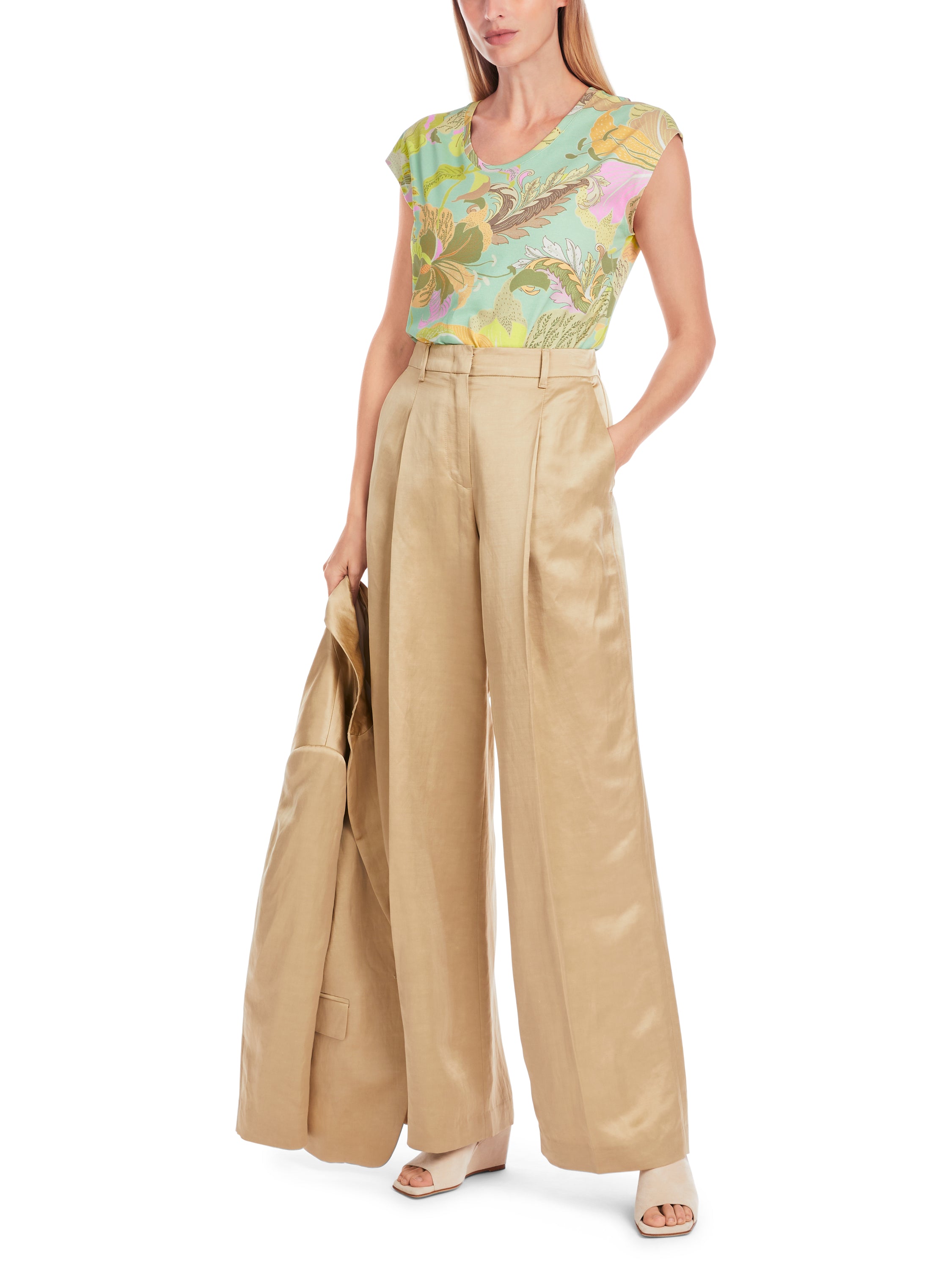 Multicolor t-shirt in bloemenprint Marccain Collection