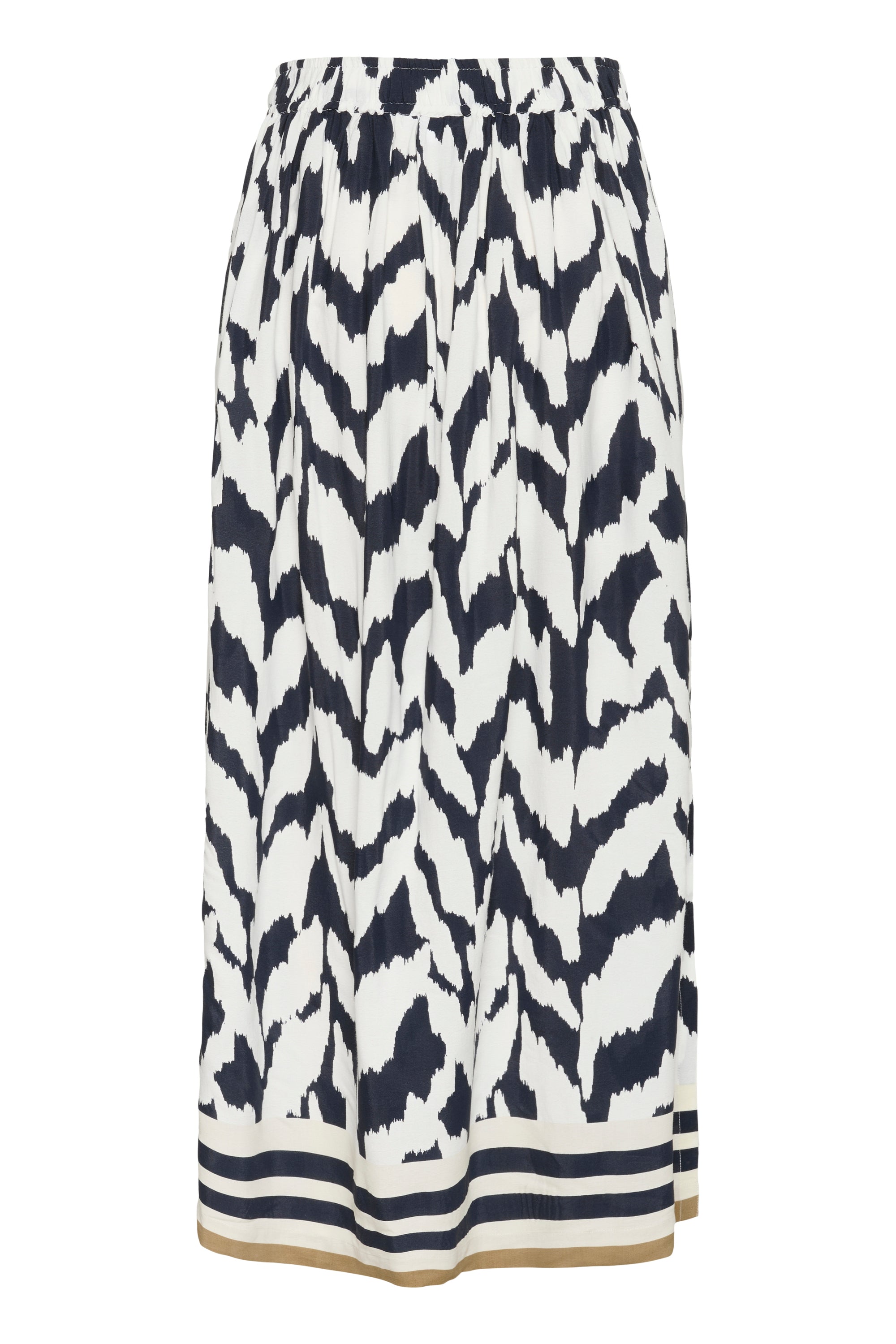 Jupe longue à pois noirs et blancs Saint Tropez