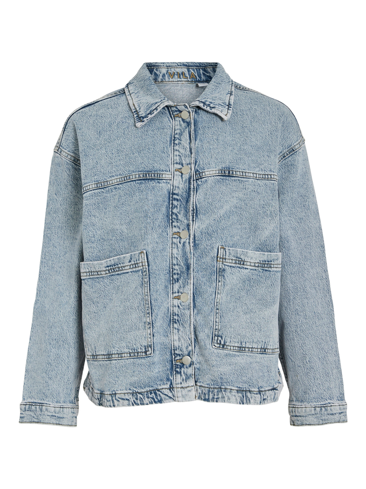 Medium blue jeansjasje Vila