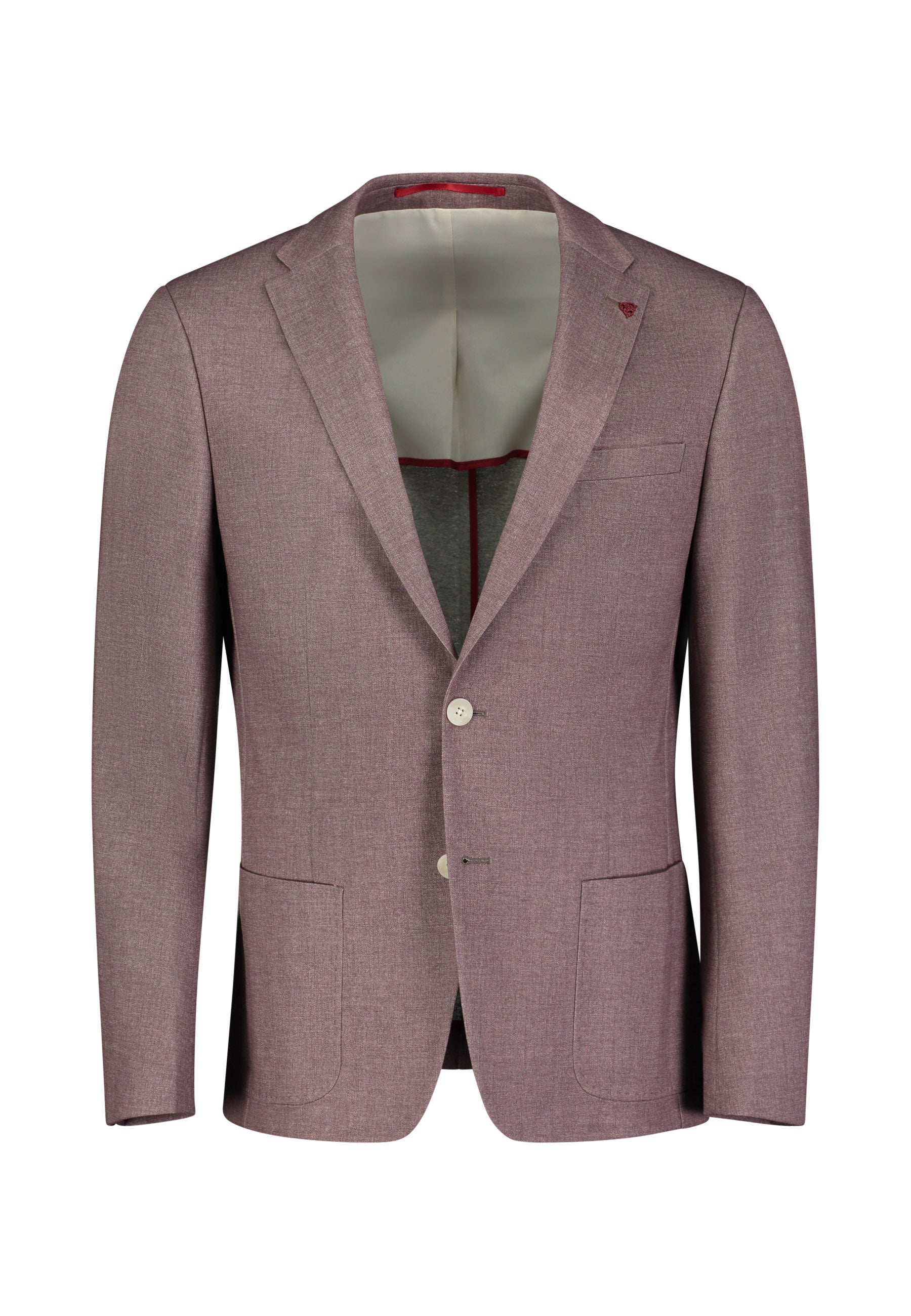Bordeaux kleurige blazer met schakkering Roy Robson