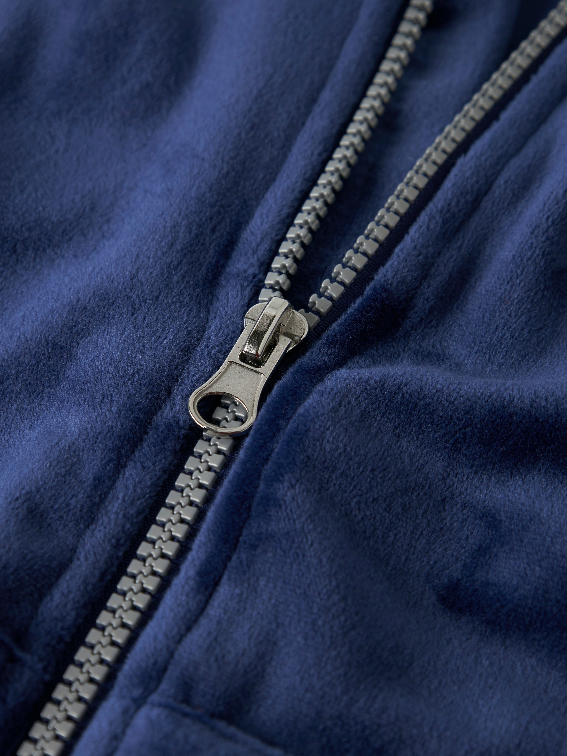 Blauwe zachte gilet met rits Name It