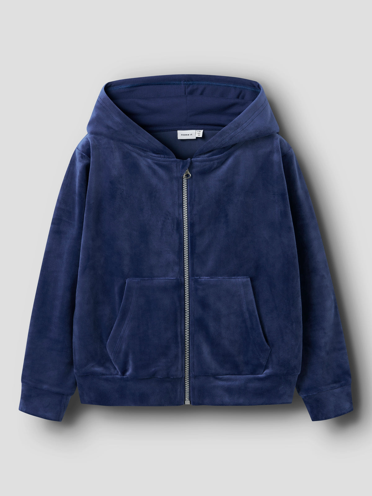 Blauwe zachte gilet met rits Name It