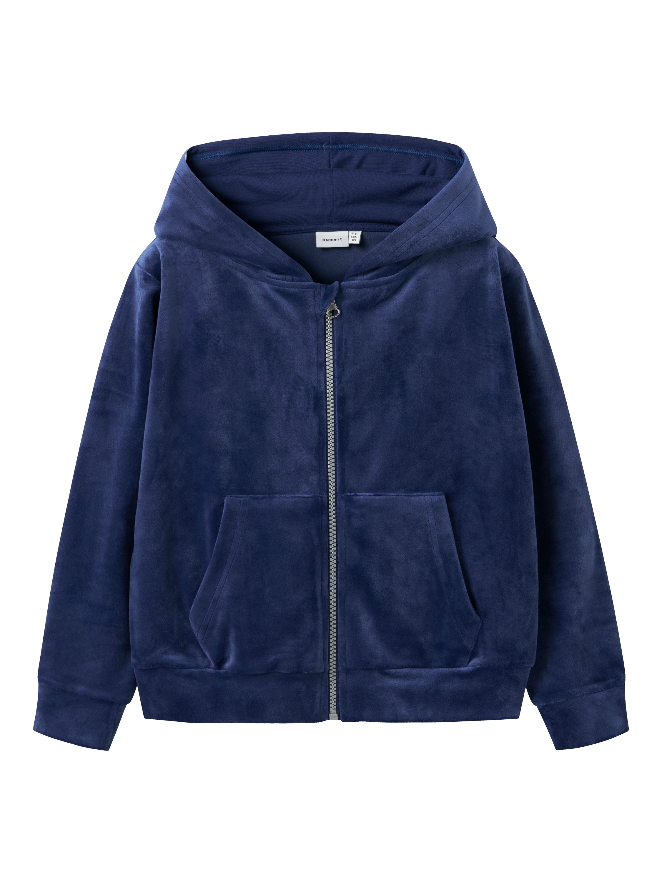 Blauwe zachte gilet met rits Name It