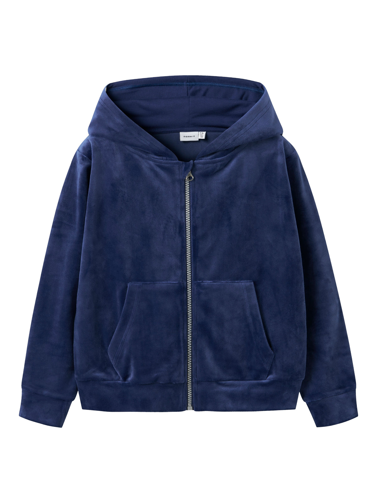 Blauwe zachte gilet met rits Name It