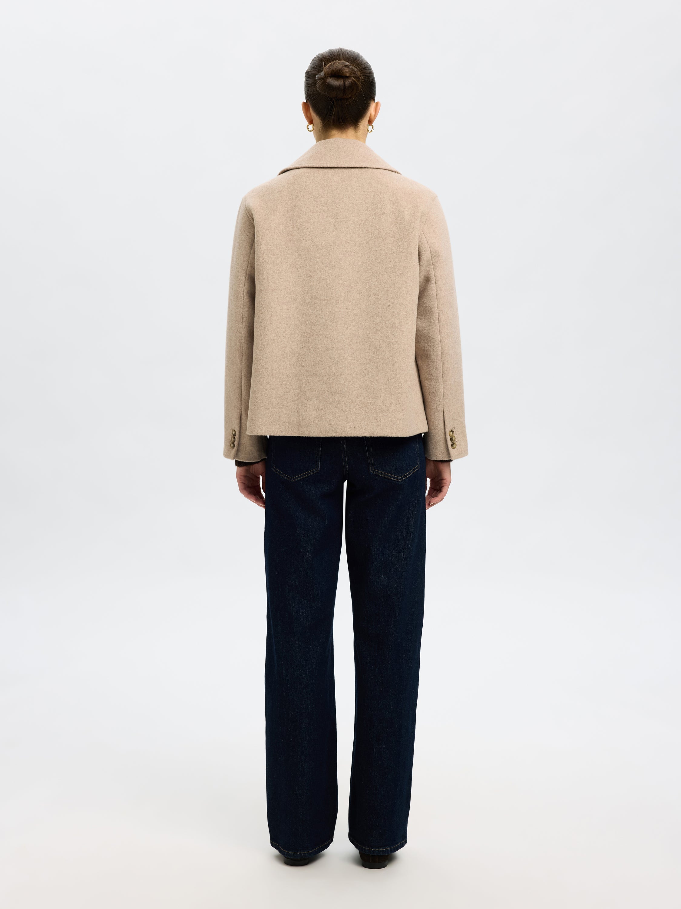 Sandshell jas wool Selected