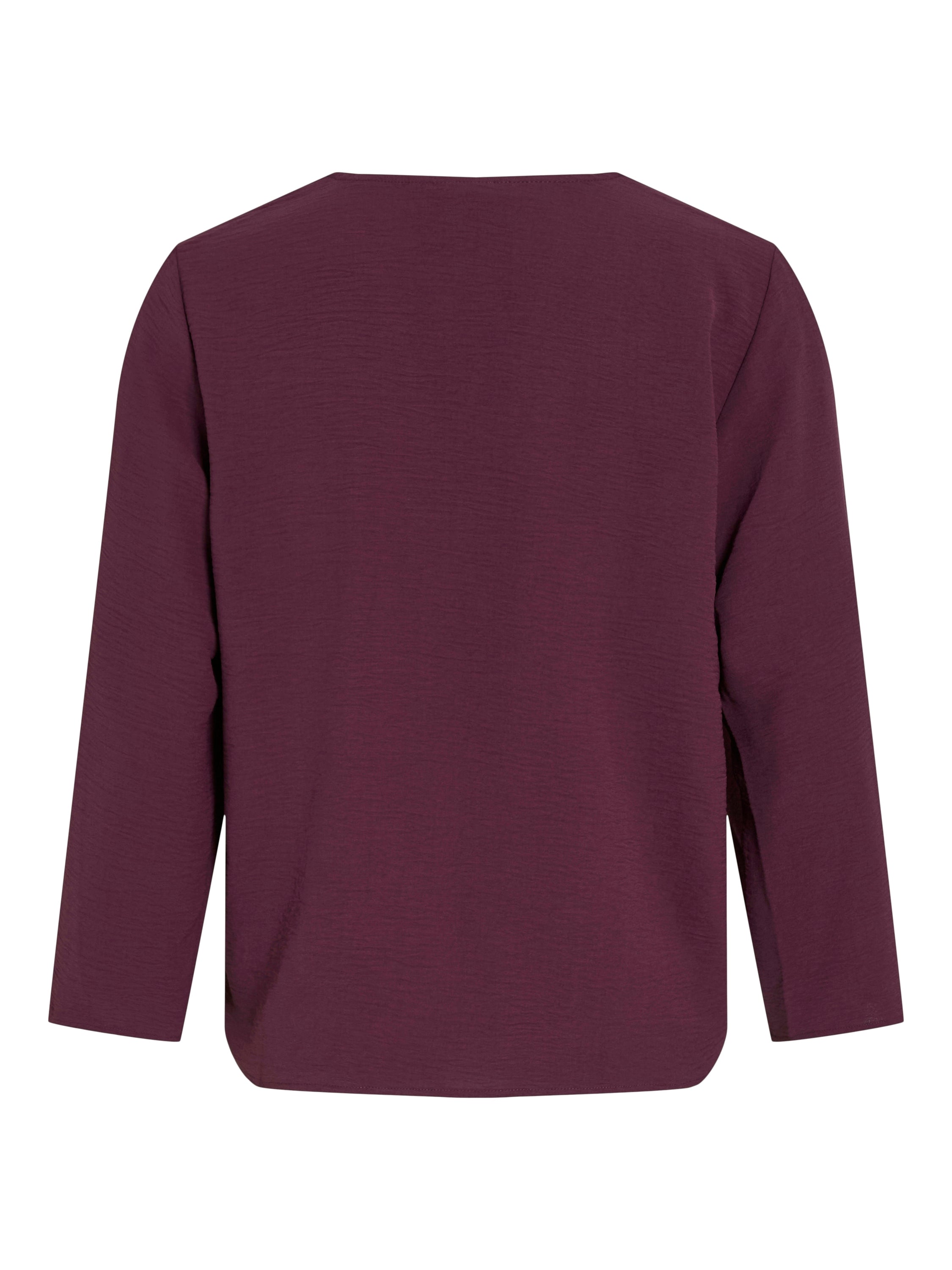 Bordeaux blouse met v-hals Vijosa Vila