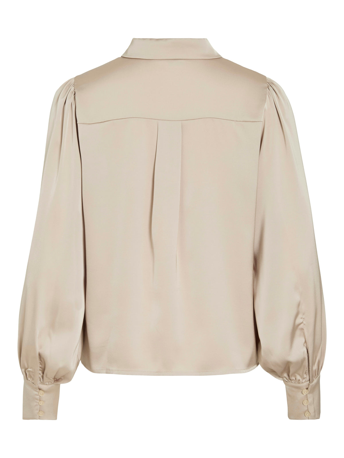 Beige blouse met knopen Vienna Ravenna Vila