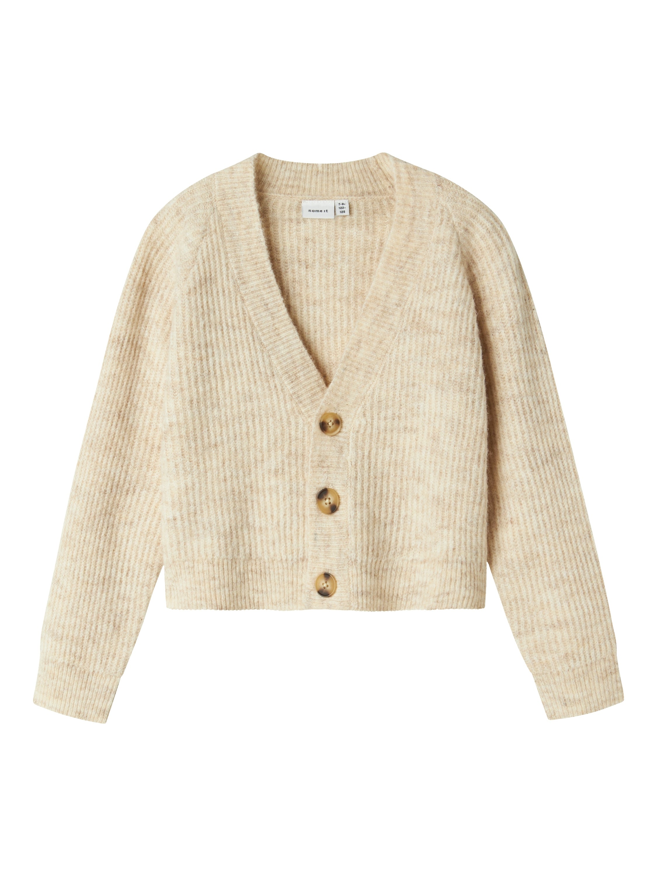 Beige kleurige cardigan Name It