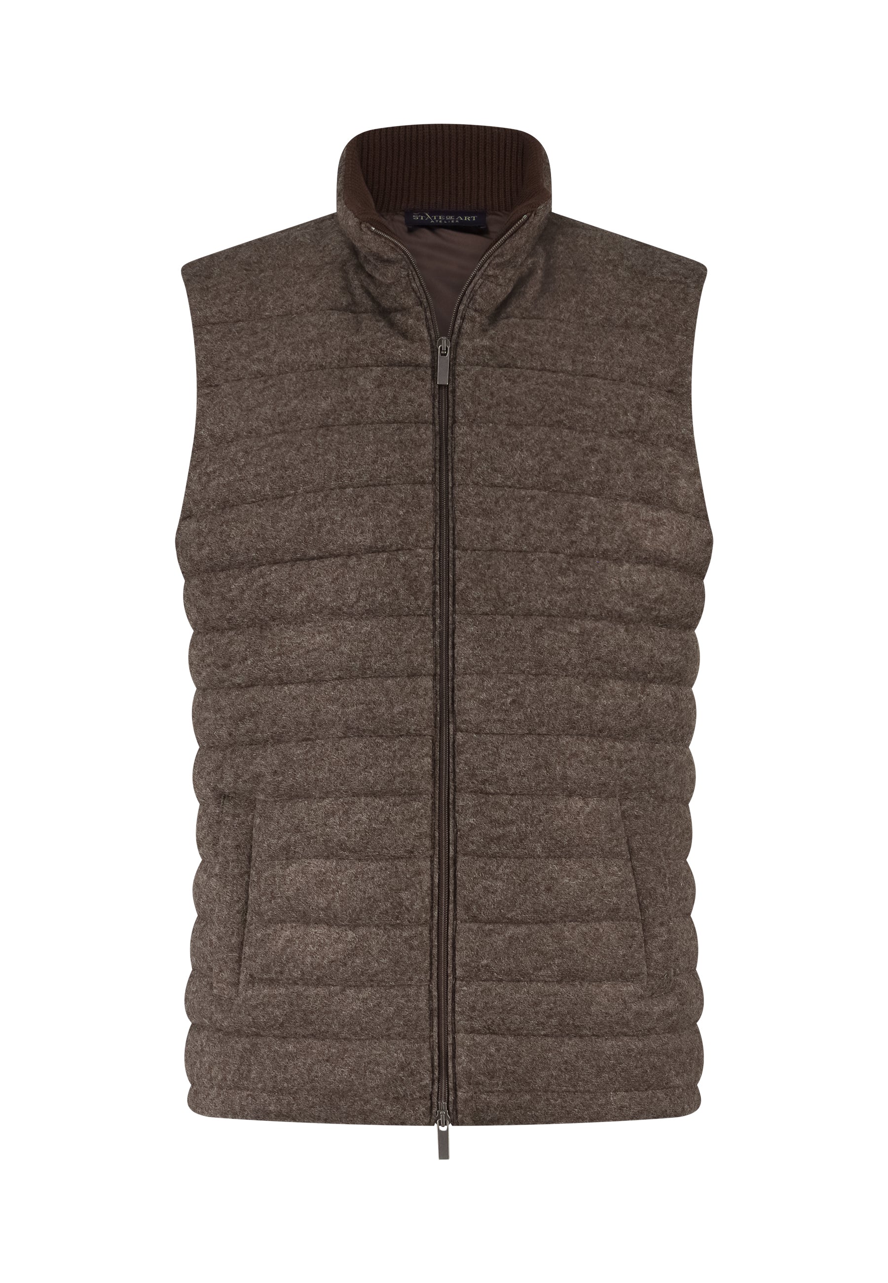 Donkergrijze bodywarmer State of Arte