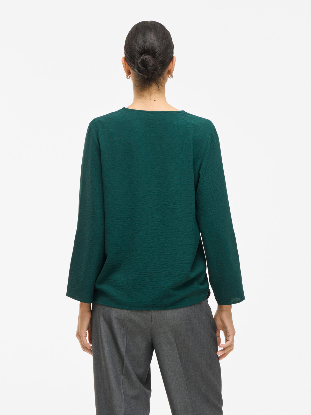 Groene blouse met v-hals Vijosa Vila