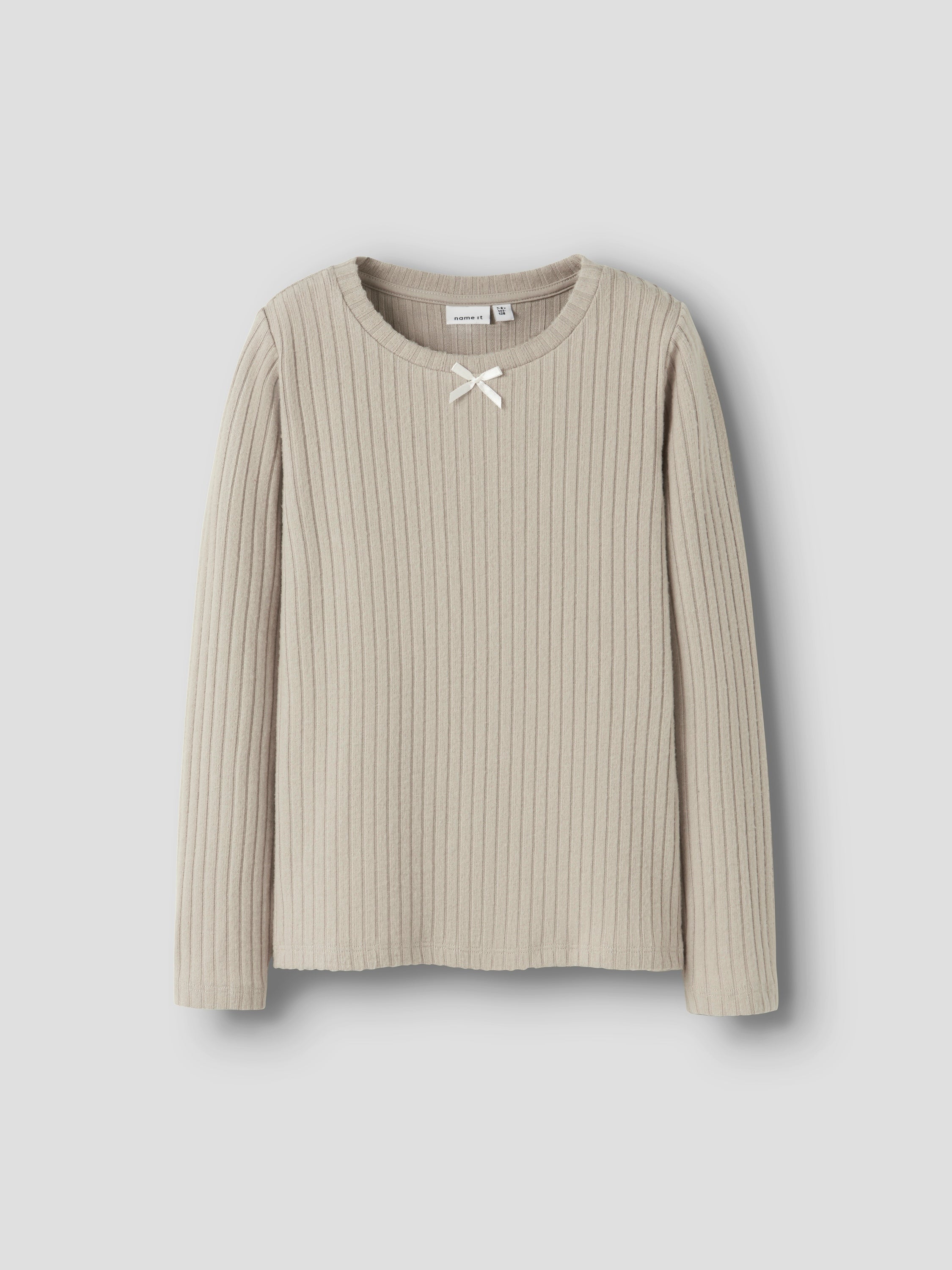 Beige pull in ribbel Name It