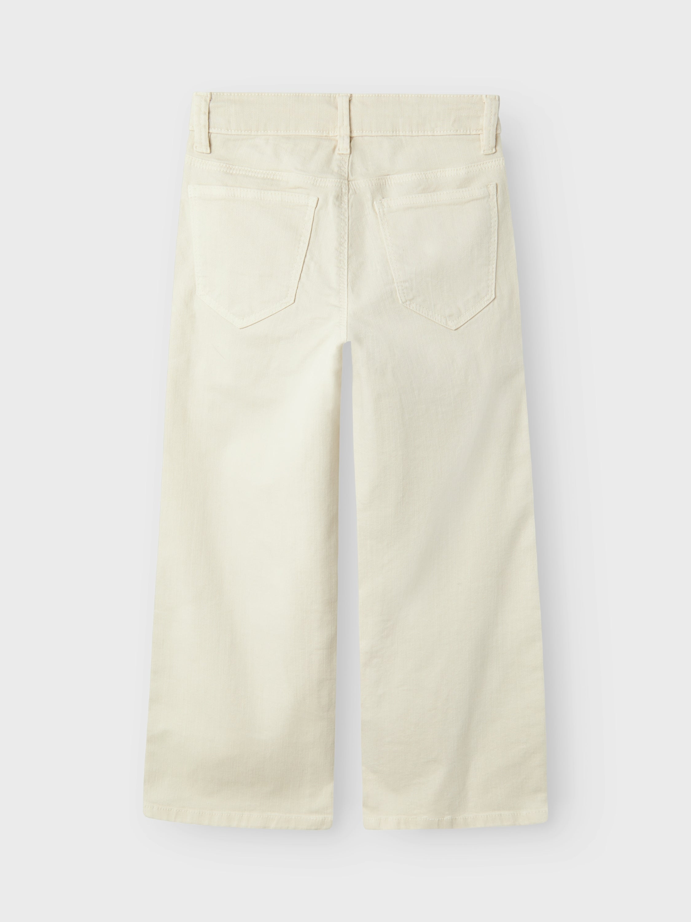 Beige wide leg jeans met hoge taille Name it