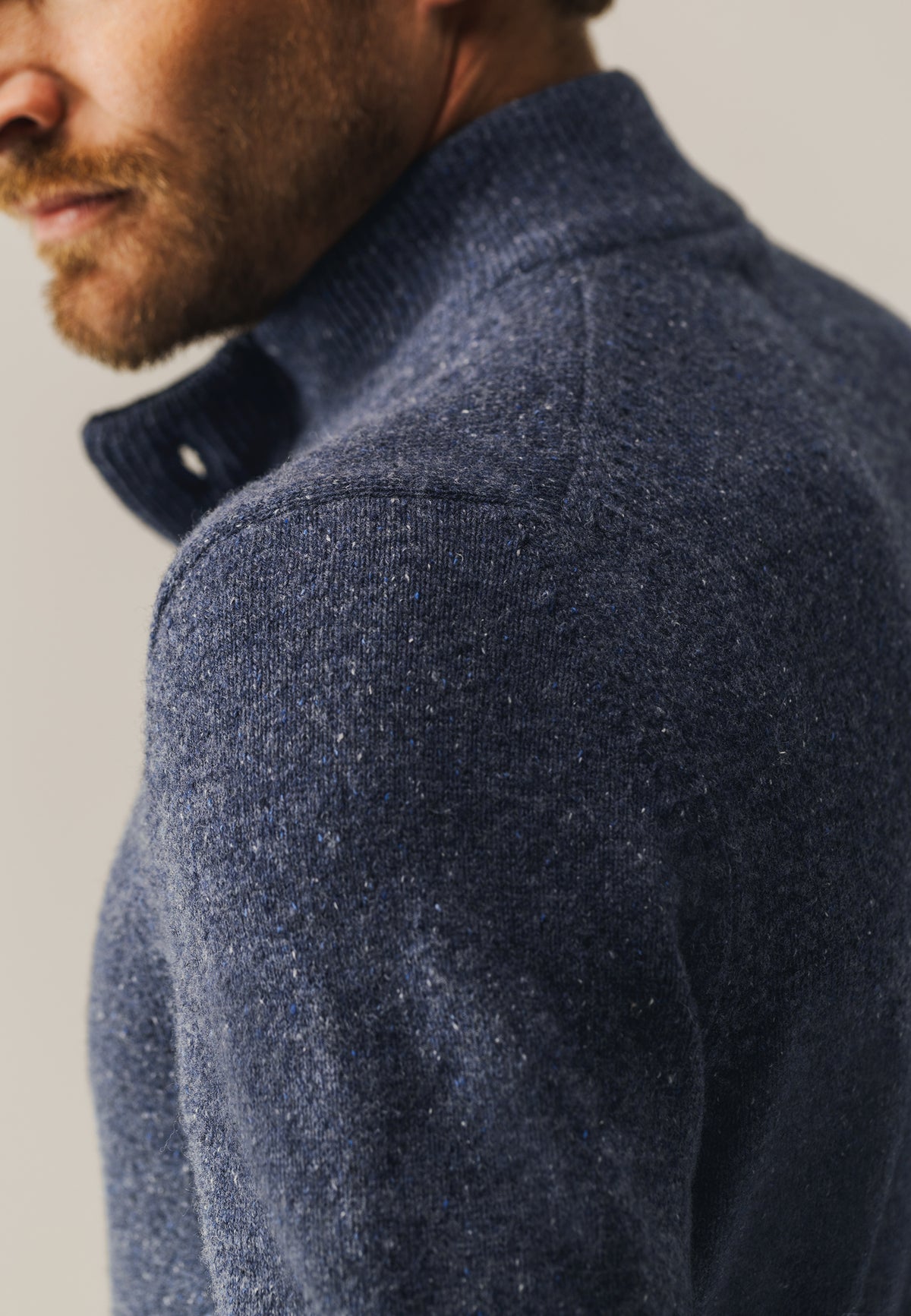 Blauwe trui met opstaande kraag State Of Art