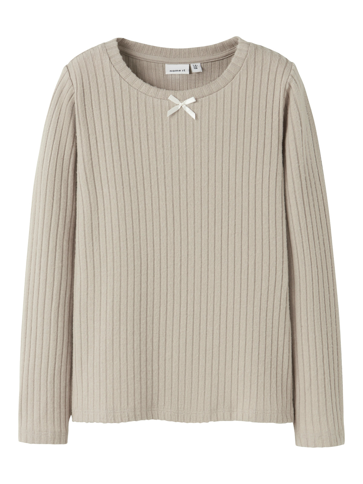Beige pull in ribbel Name It