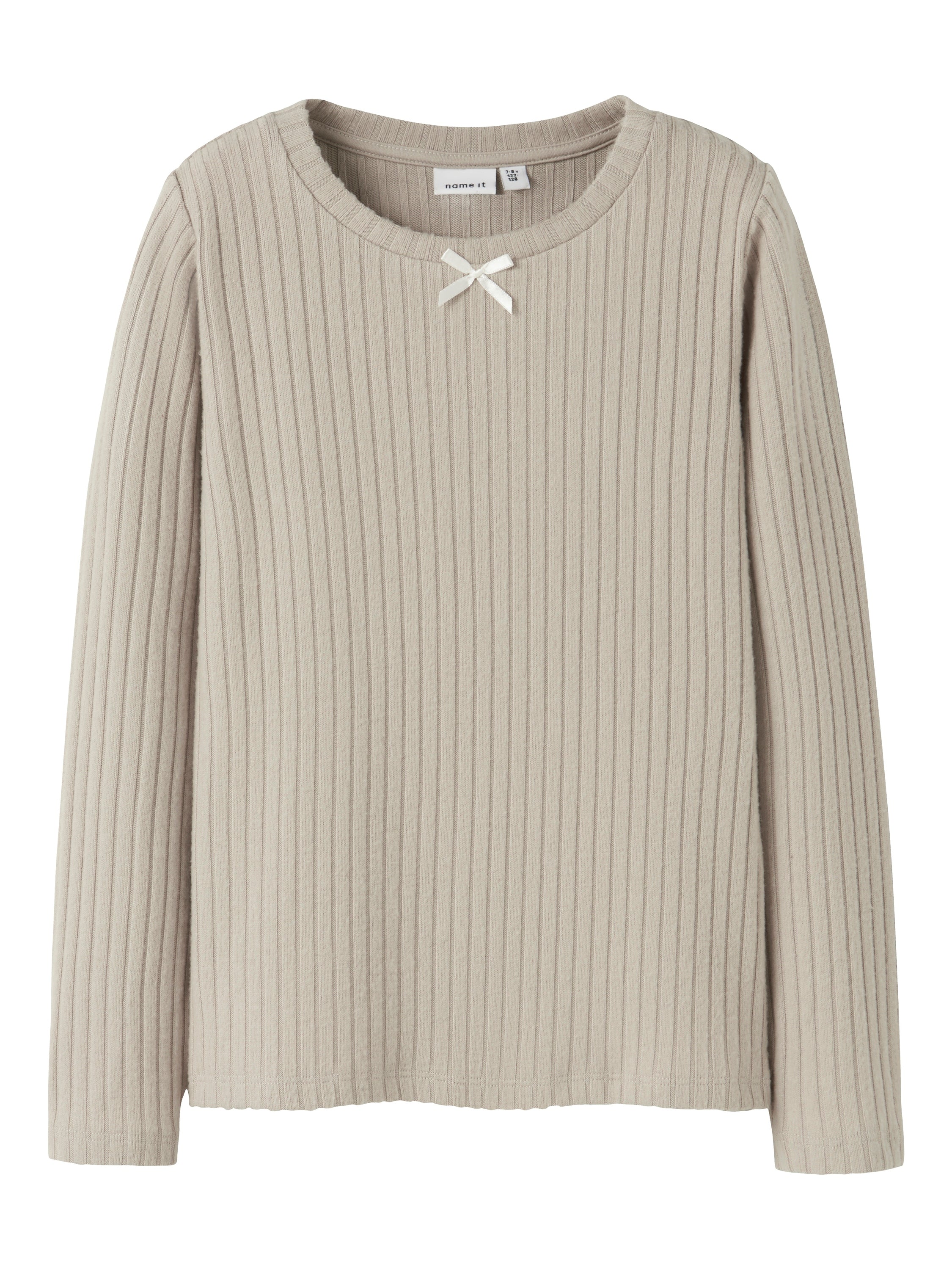 Beige pull in ribbel Name It