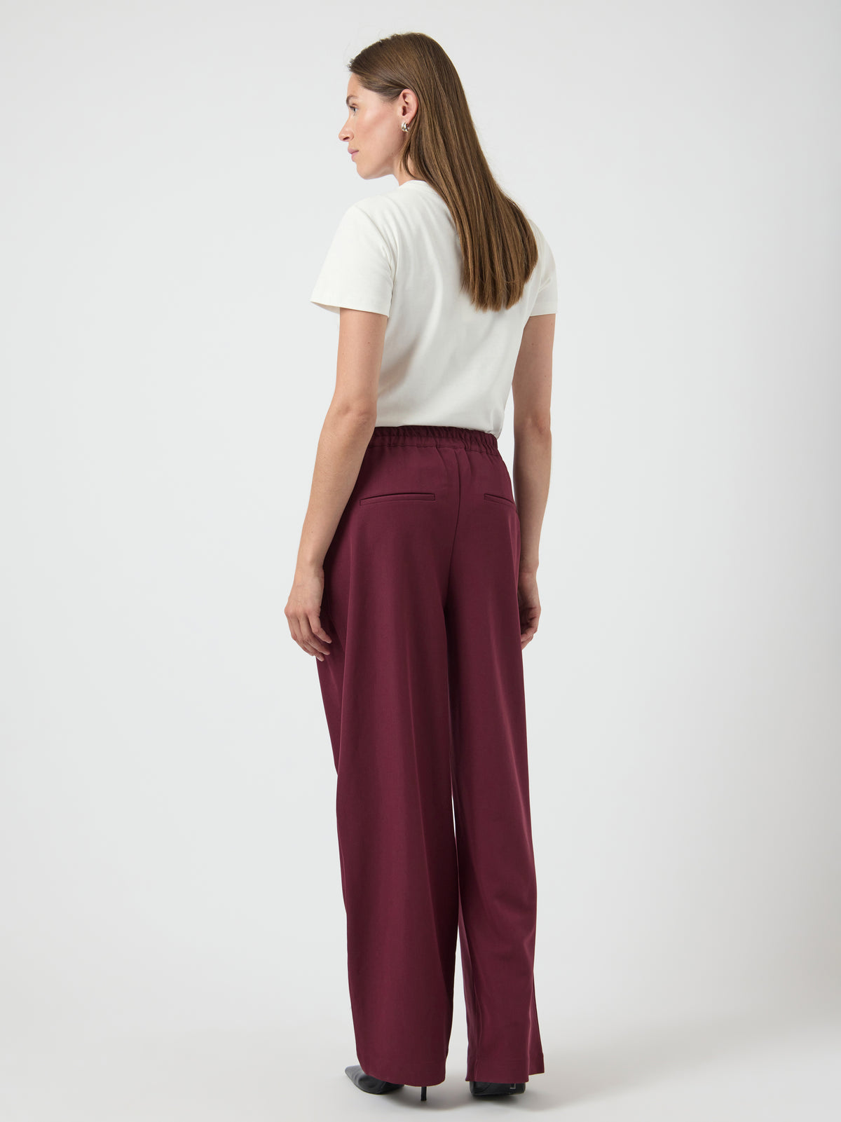 Bordeuax losvallende broek Yasdakota Y.A.S
