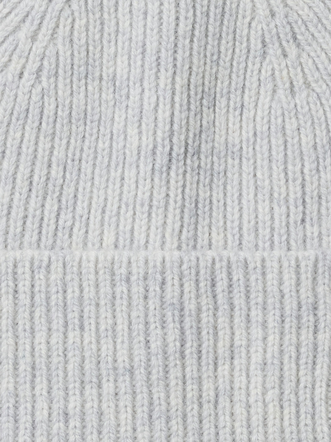 Ligth grey melange beanie merino Selected