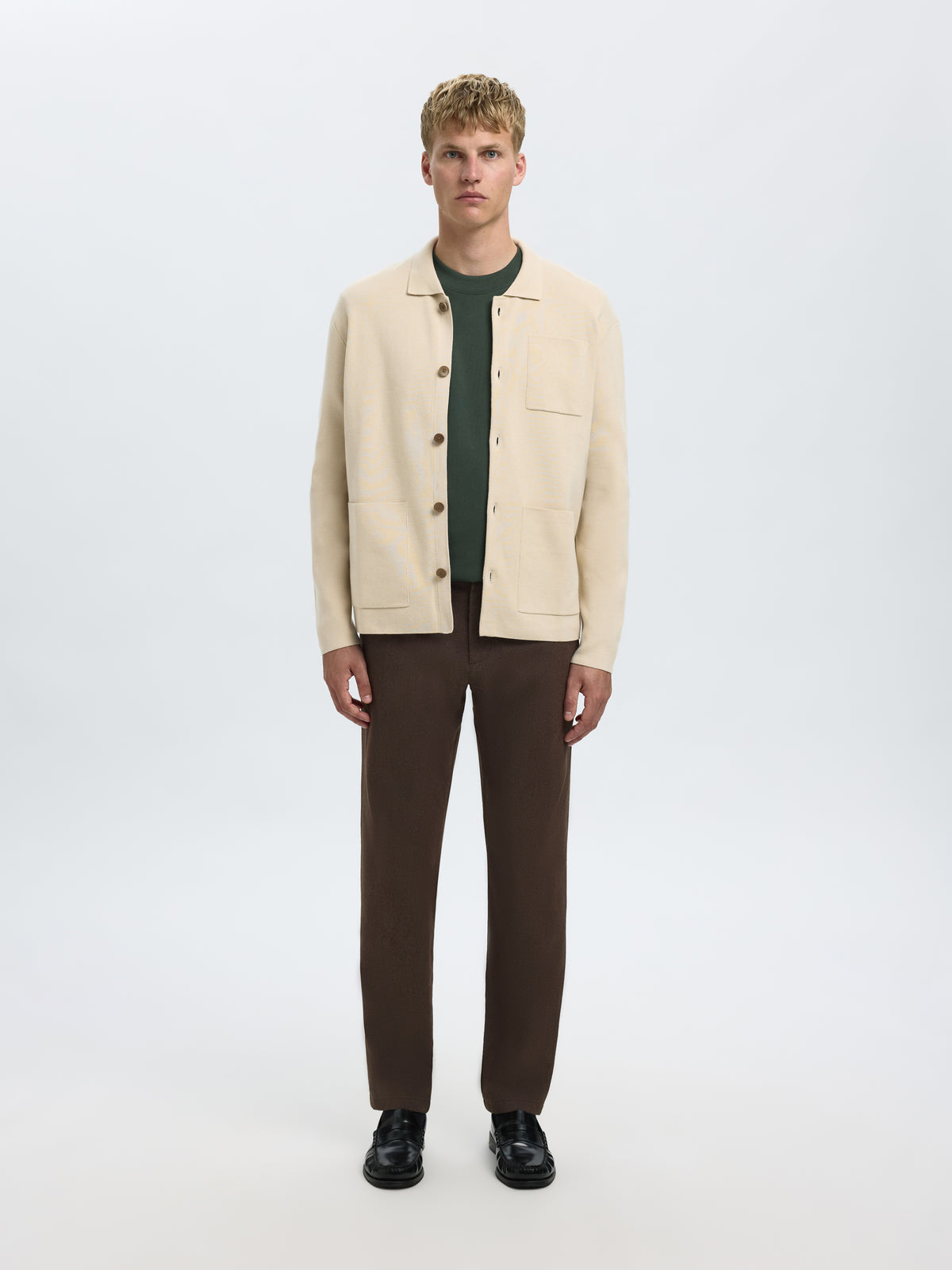 Demitasse bruine broek Selected