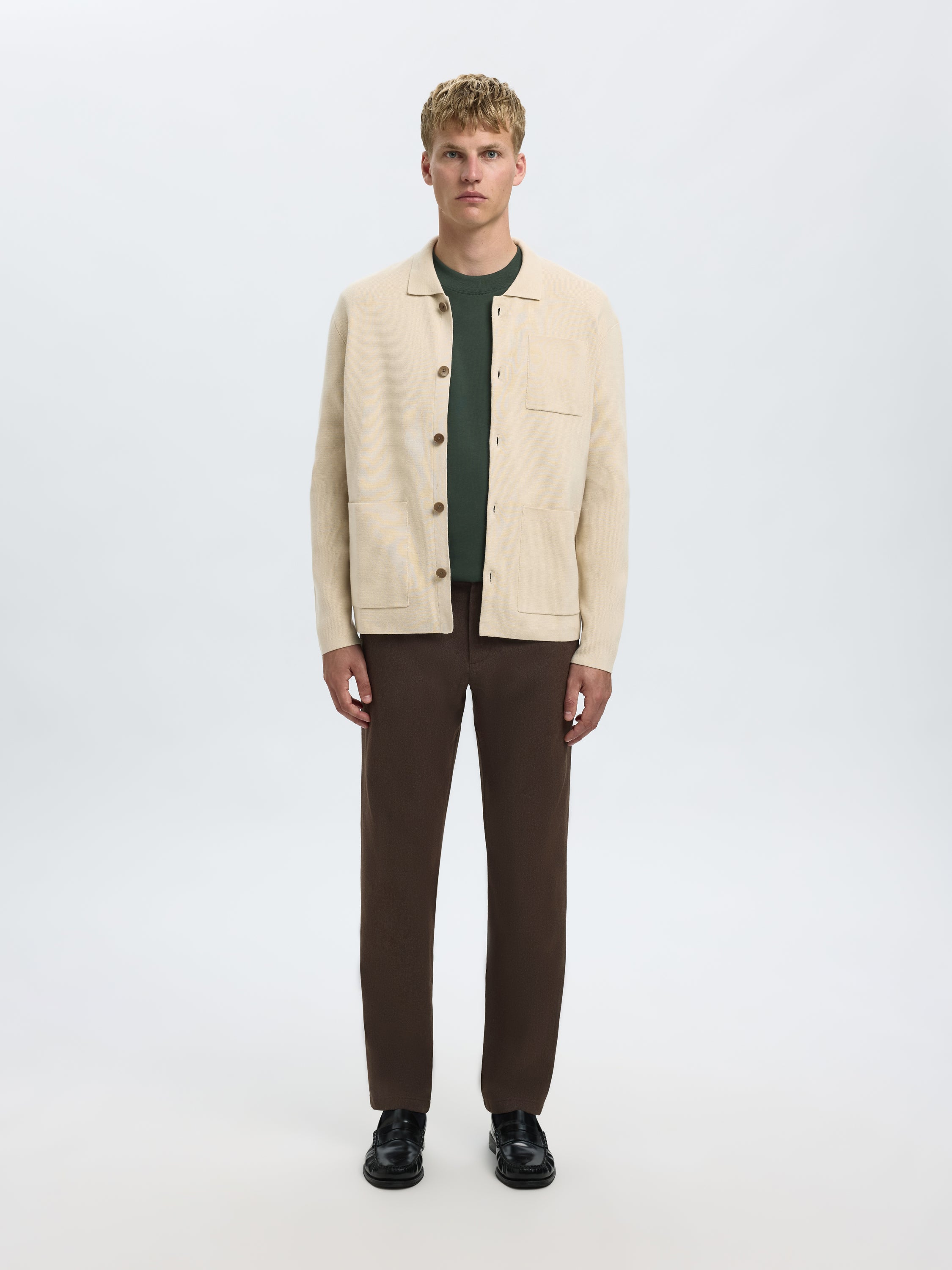Demitasse bruine broek Selected