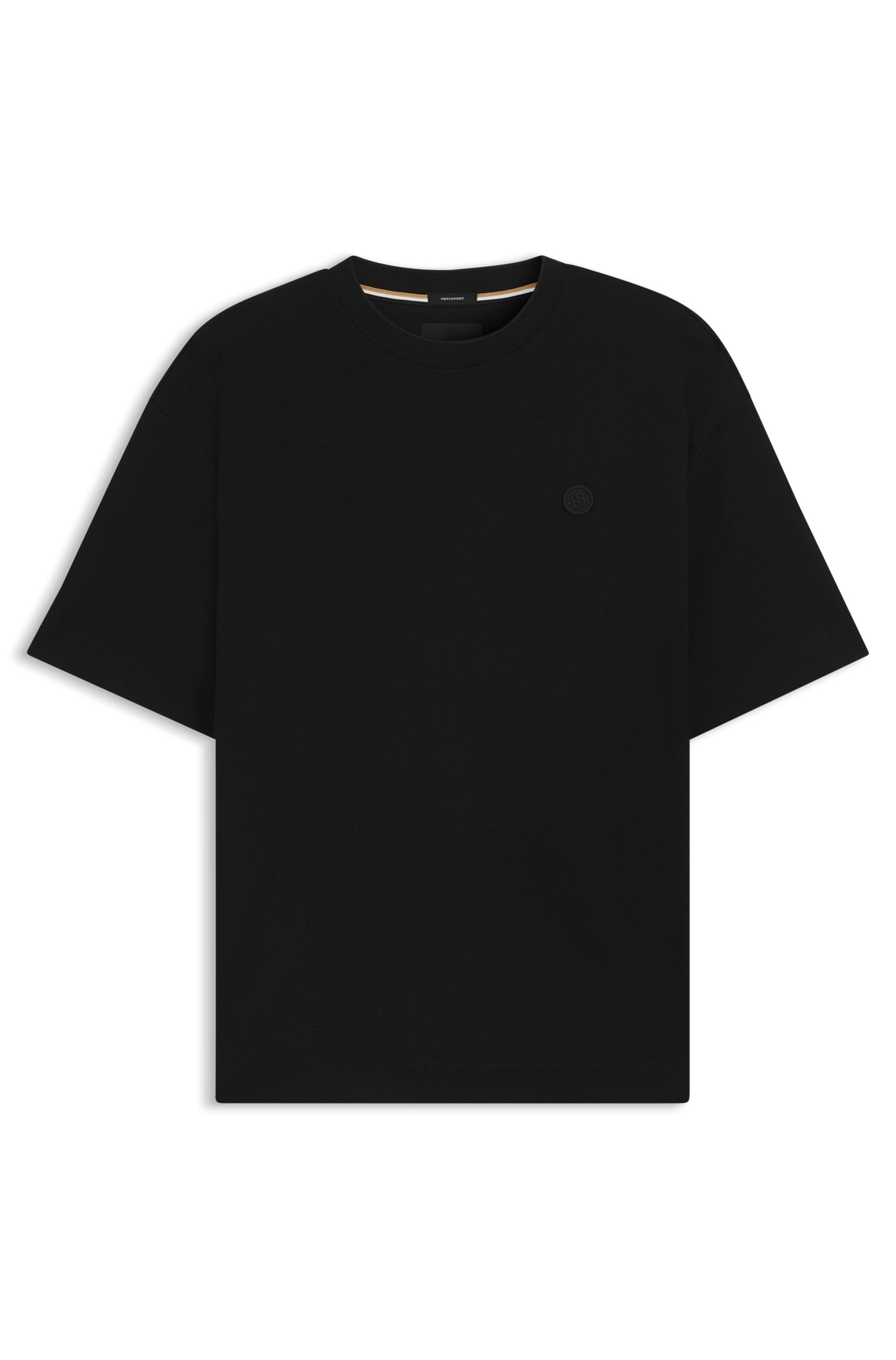 Donkerblauwe t-shirt met ronde hals Hugo Boss