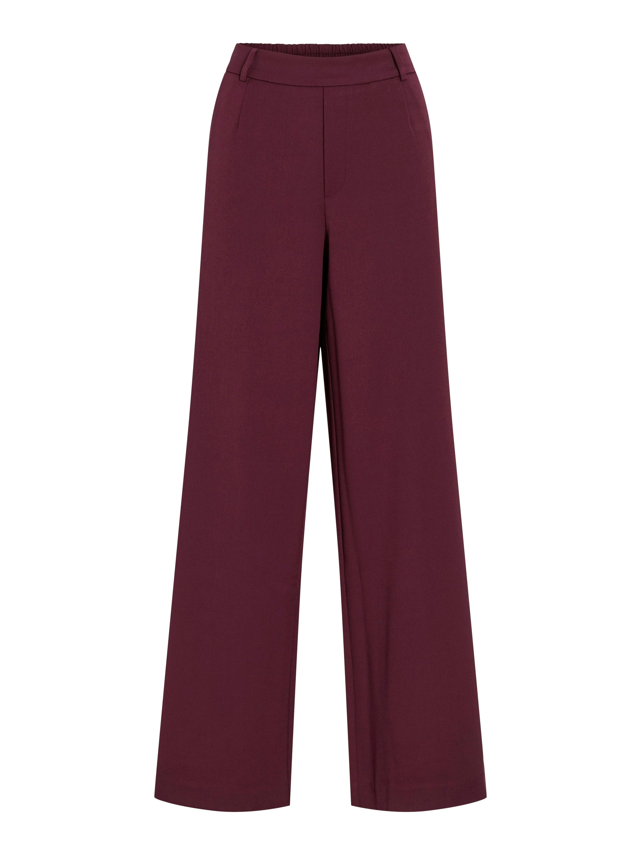 Bordeaux lange wijde broek Vila