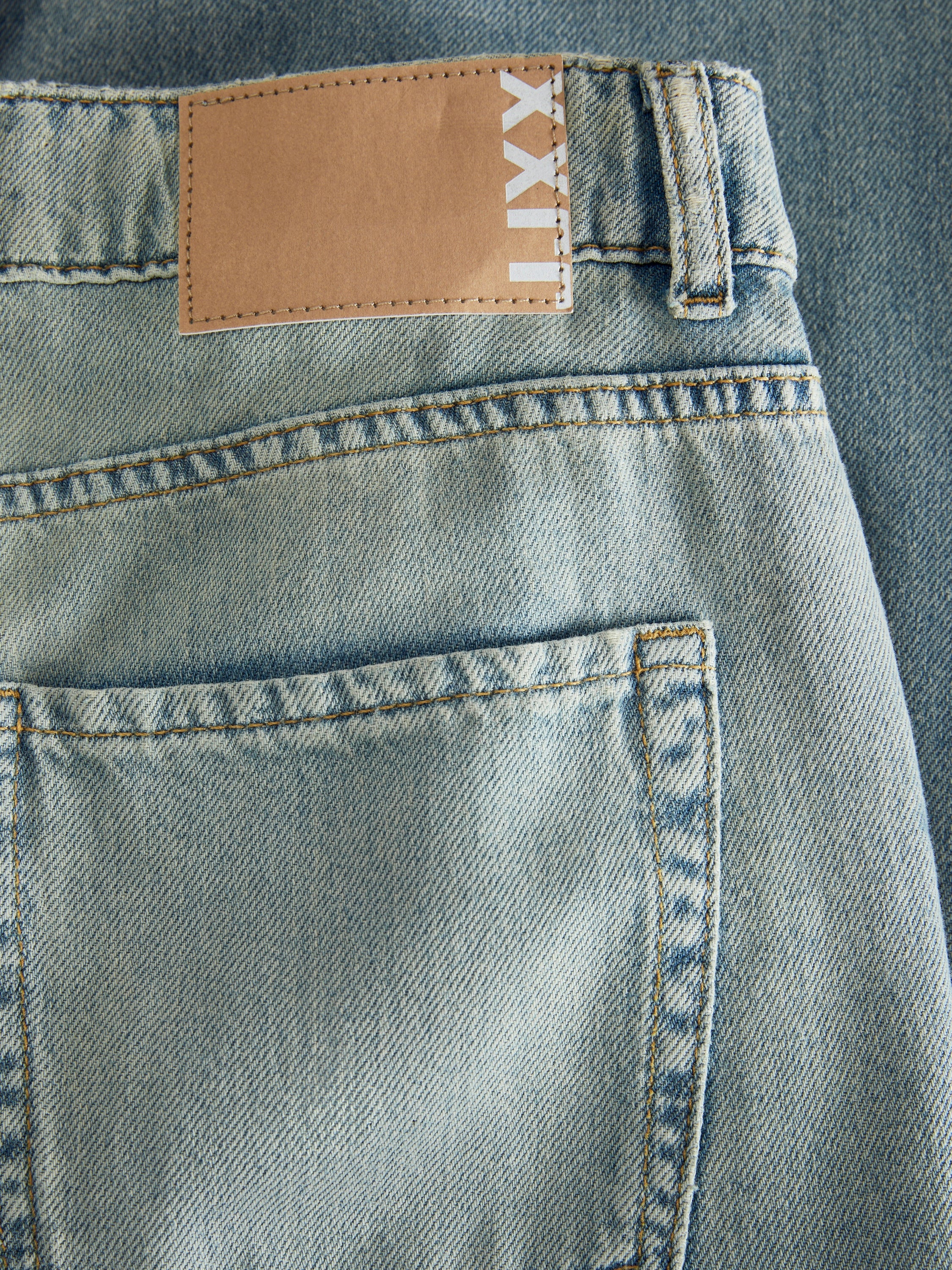 Liwhtblauwe wide leg jeans met hoge taille JJXX