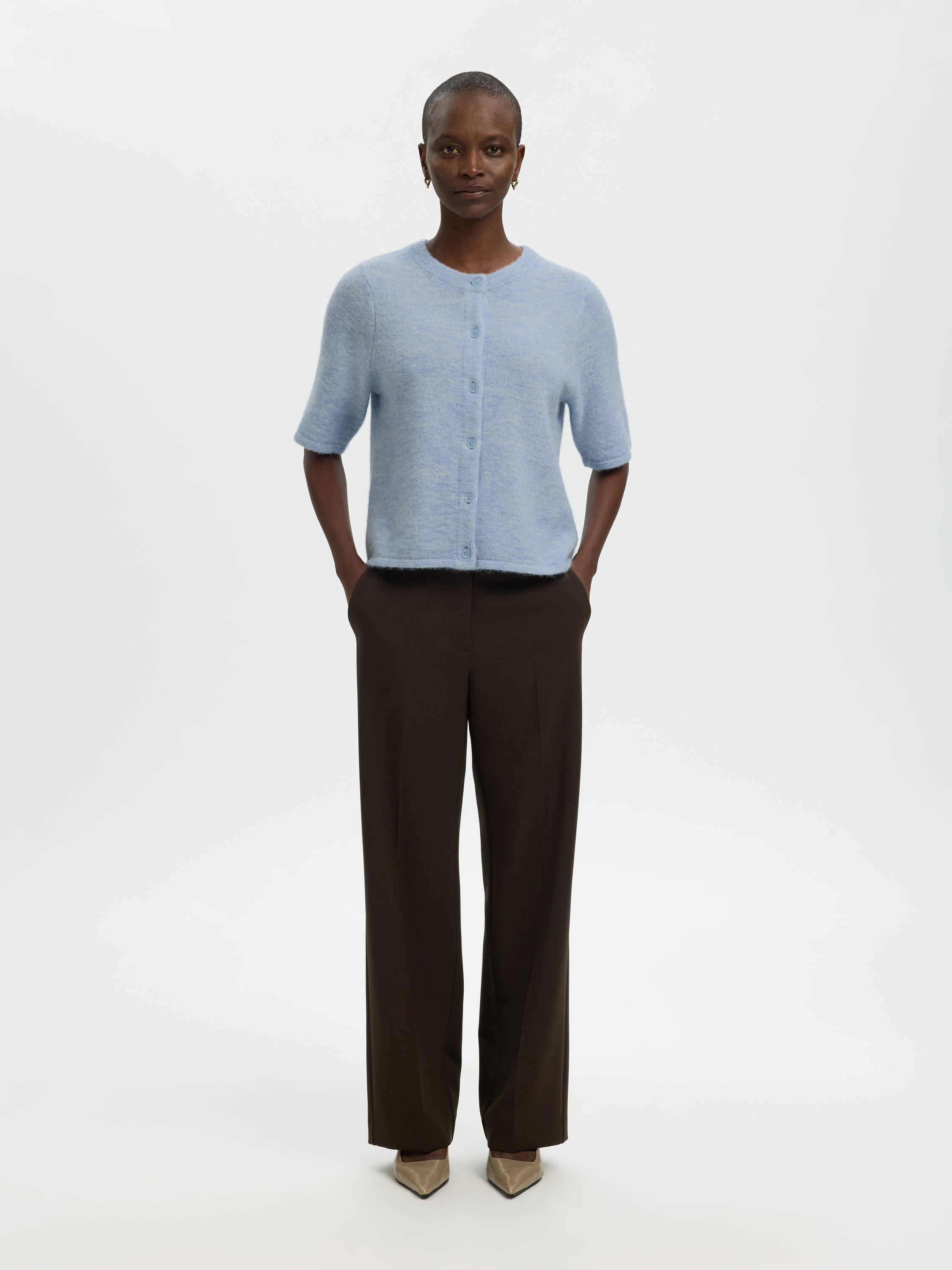 Cashmere Blue gilet Selected