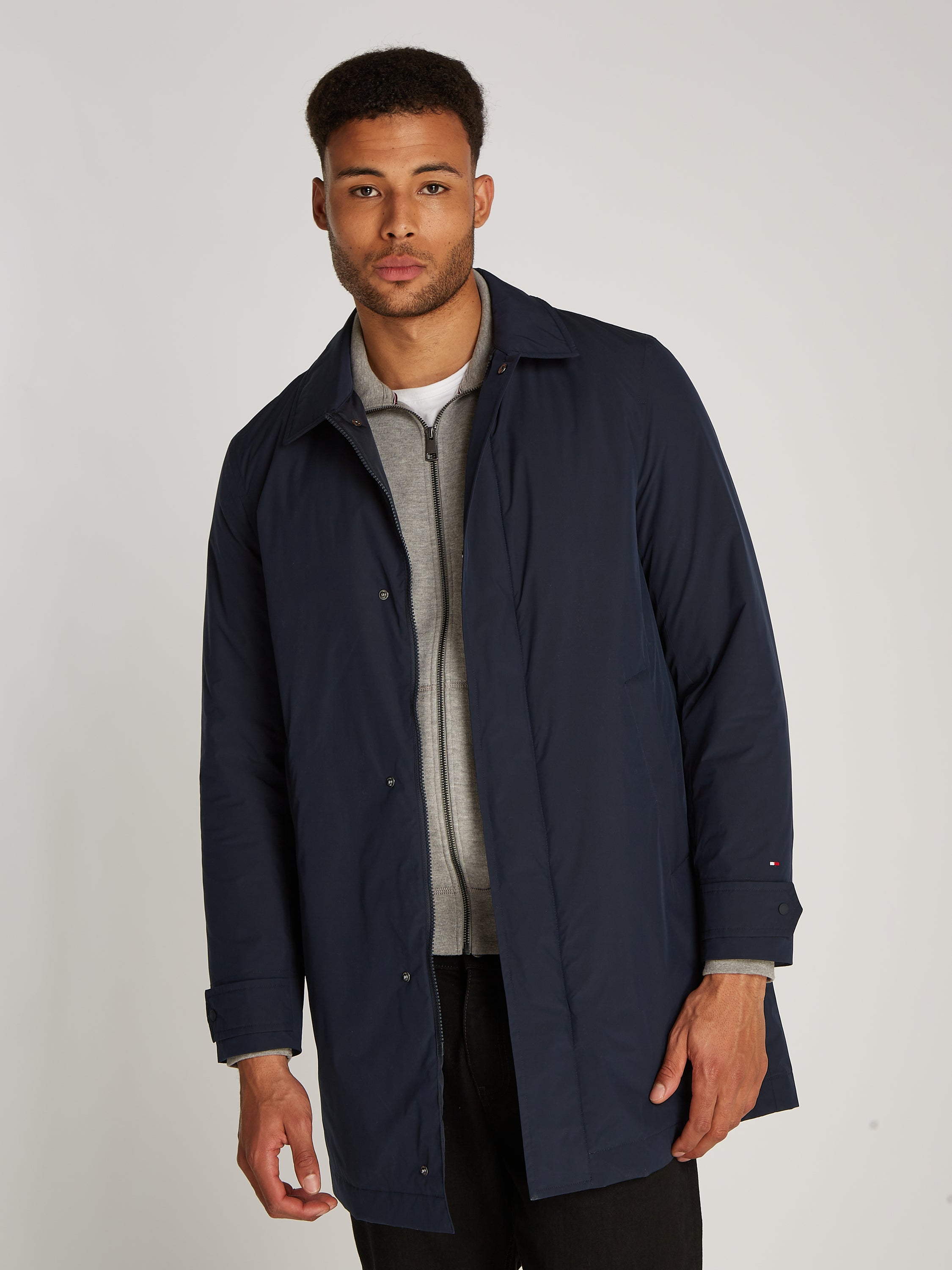 Donkerblauwe regenjas Tommy Hilfiger