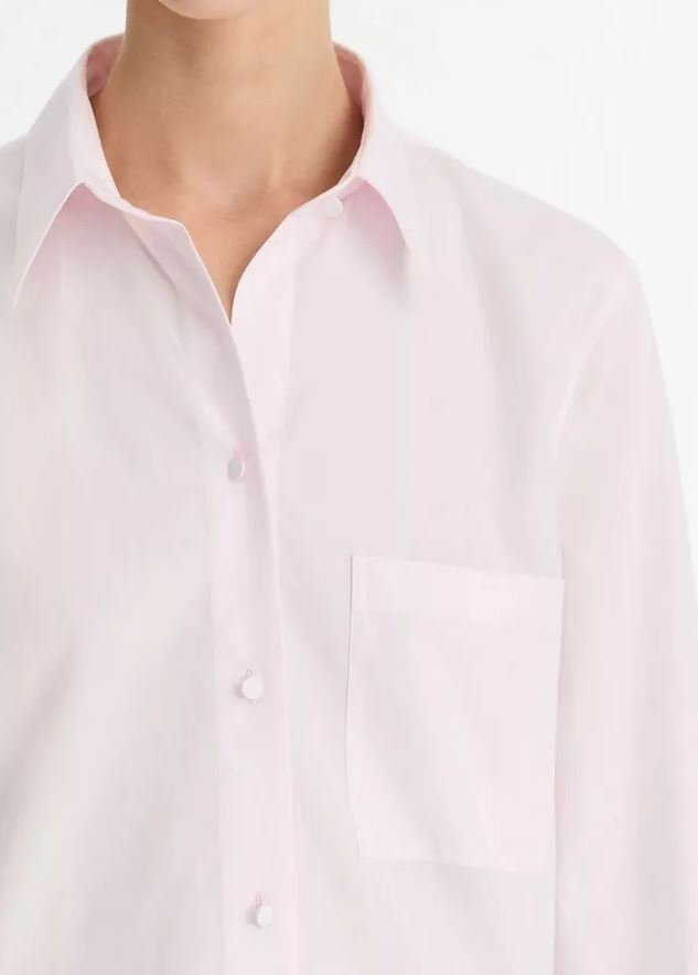 Chemisier en coton rose clair Vince